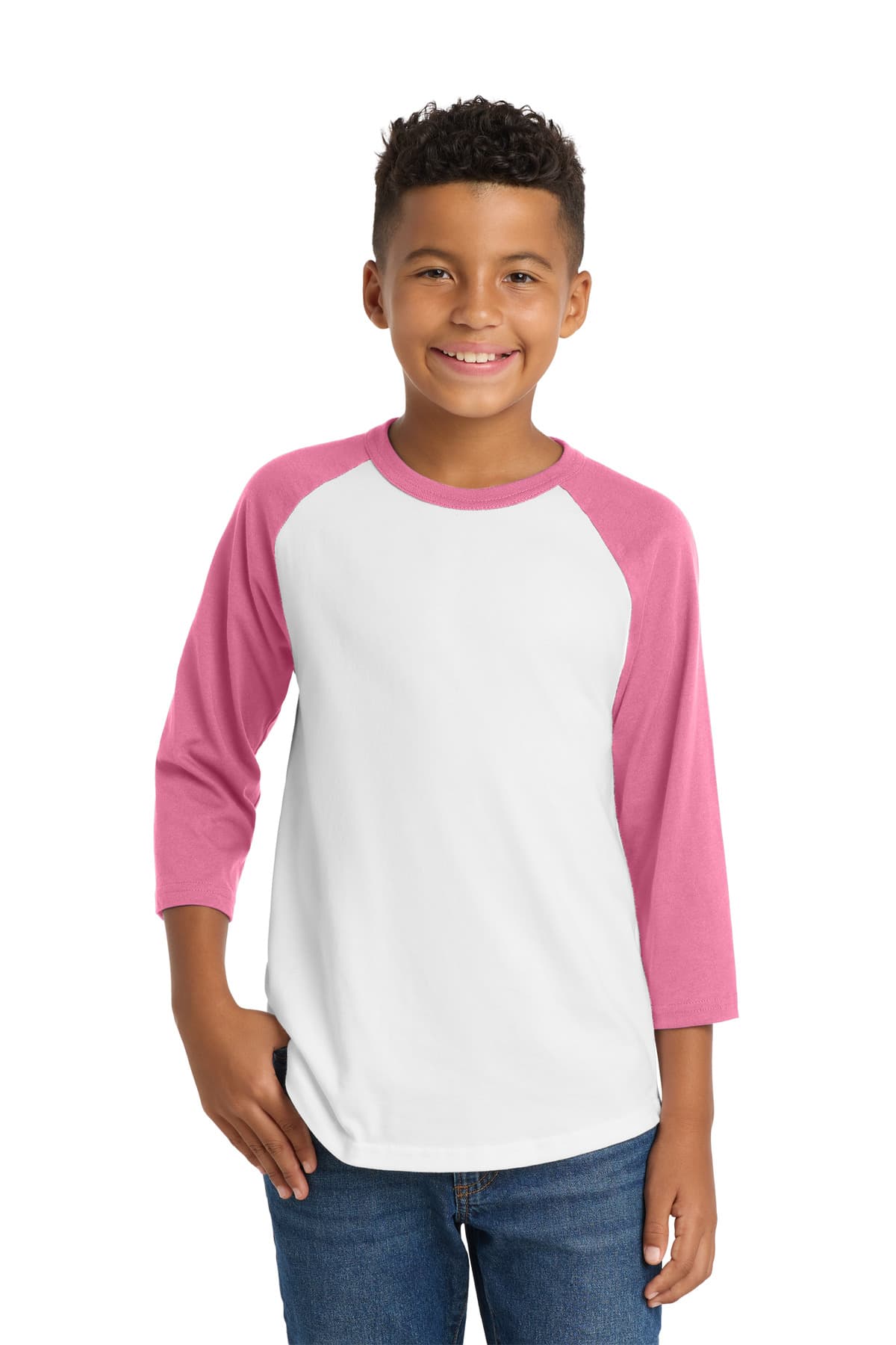 Sport-Tek Sport-Tek Youth Colorblock Raglan Jersey.  YT200