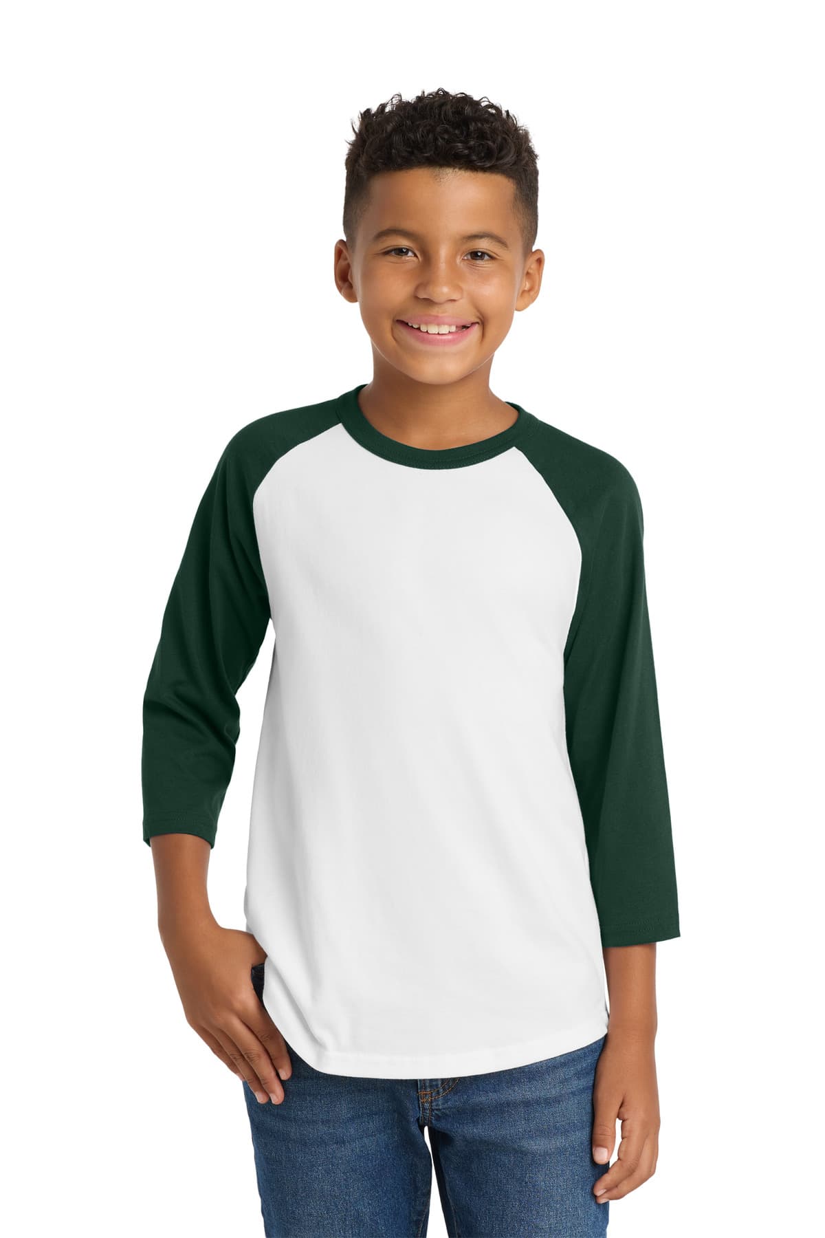 Sport-Tek Sport-Tek Youth Colorblock Raglan Jersey.  YT200