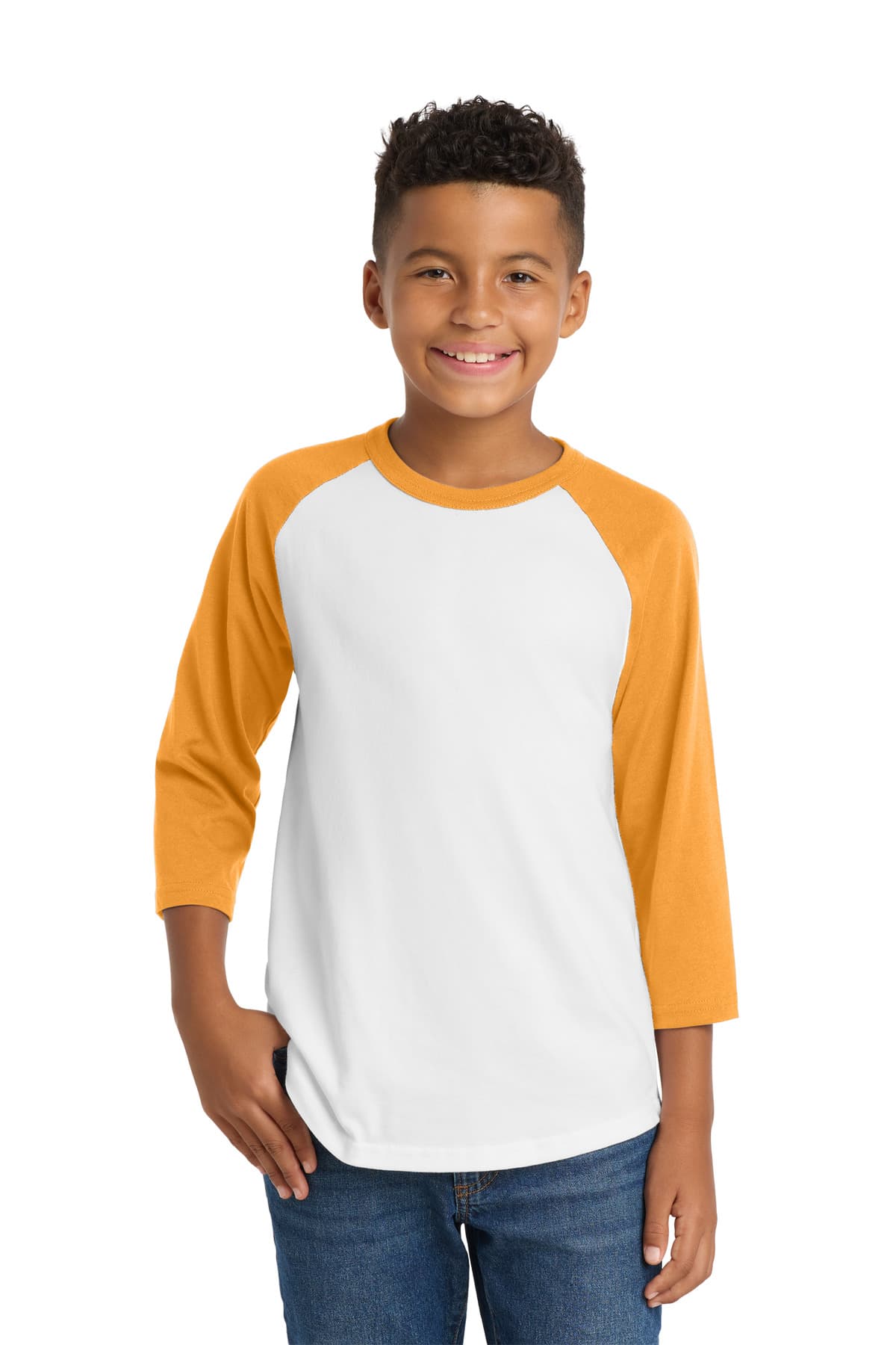 Sport-Tek Sport-Tek Youth Colorblock Raglan Jersey.  YT200
