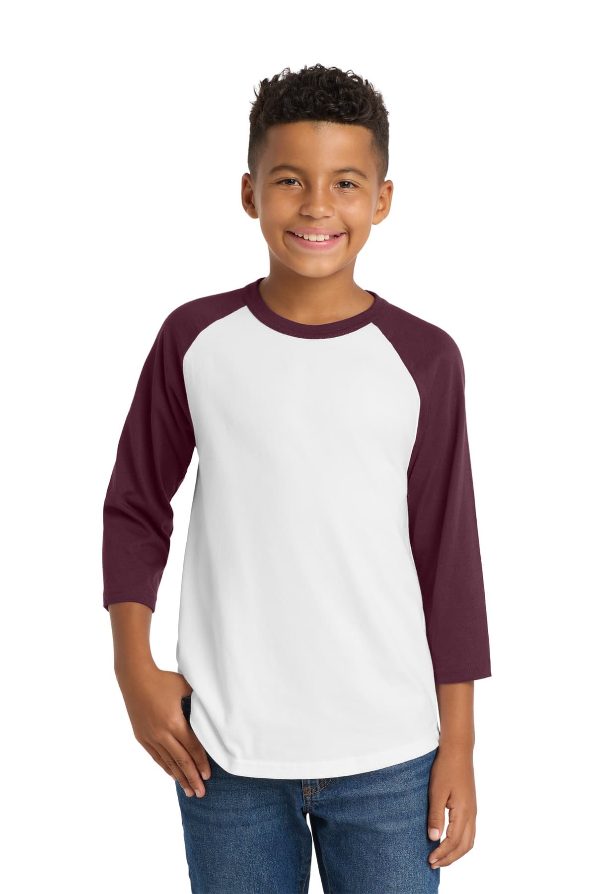 Sport-Tek Sport-Tek Youth Colorblock Raglan Jersey.  YT200