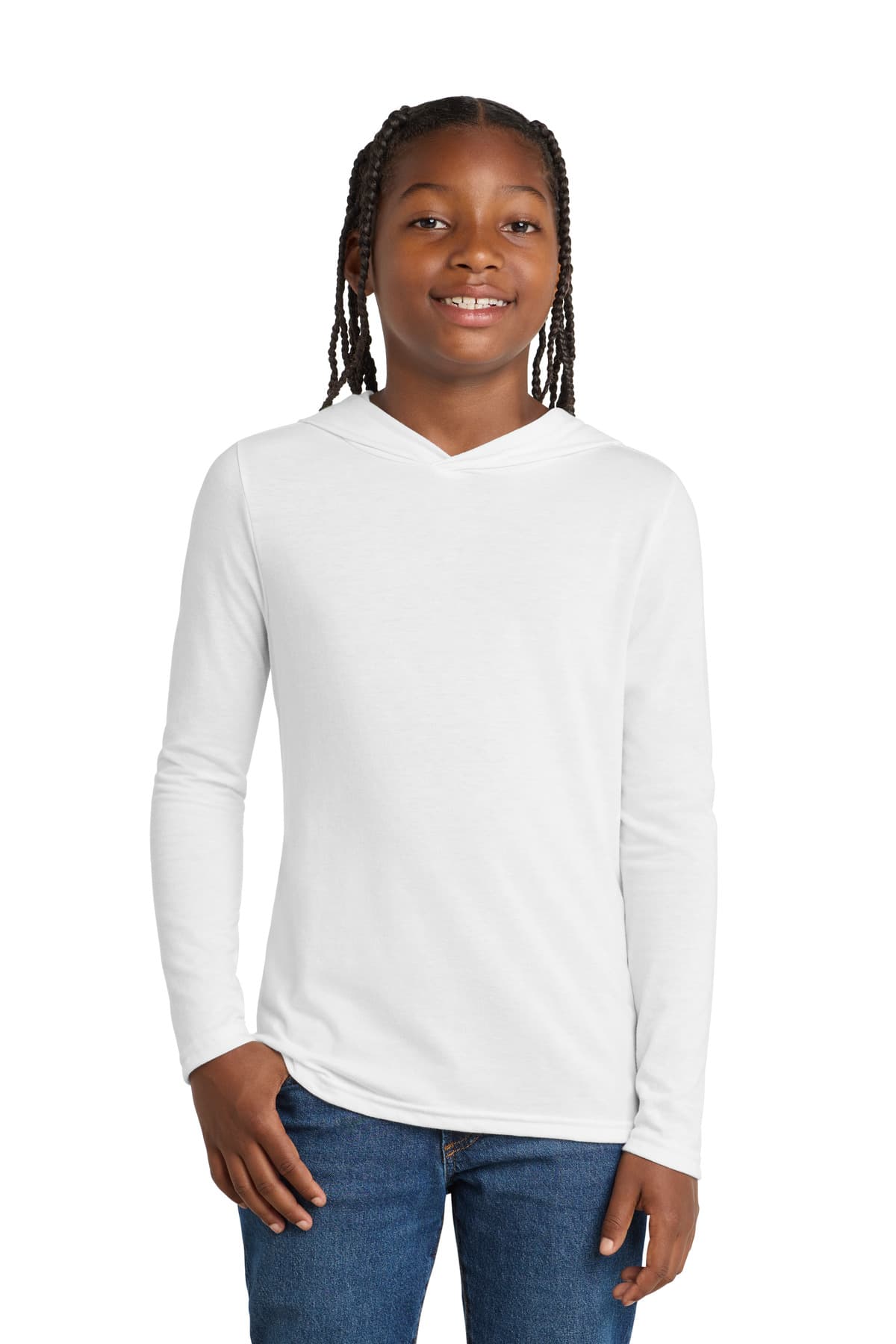 District District  Youth Perfect Tri  Long Sleeve Hoodie DT139Y