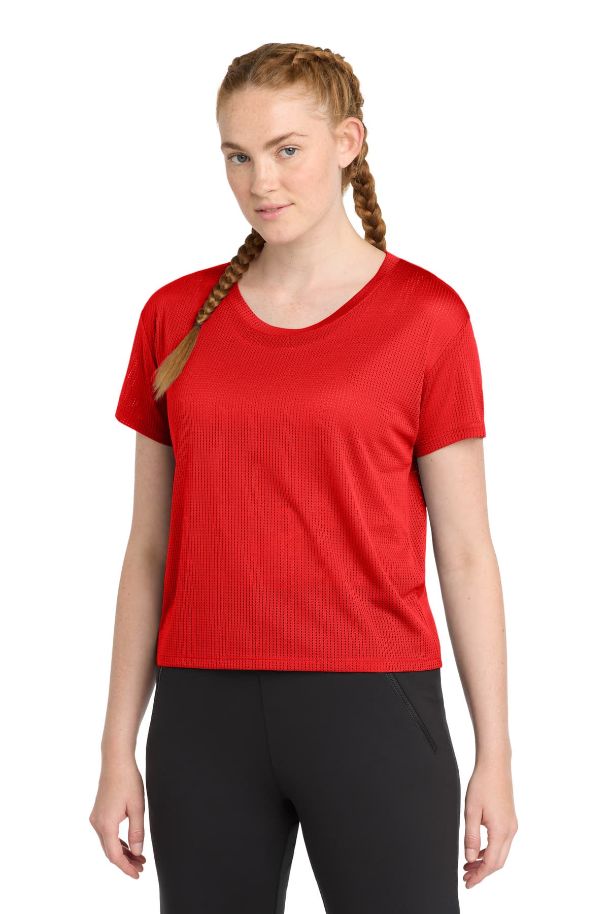 Sport-Tek Sport-Tek  Women's PosiCharge  Draft Crop Tee. LST411