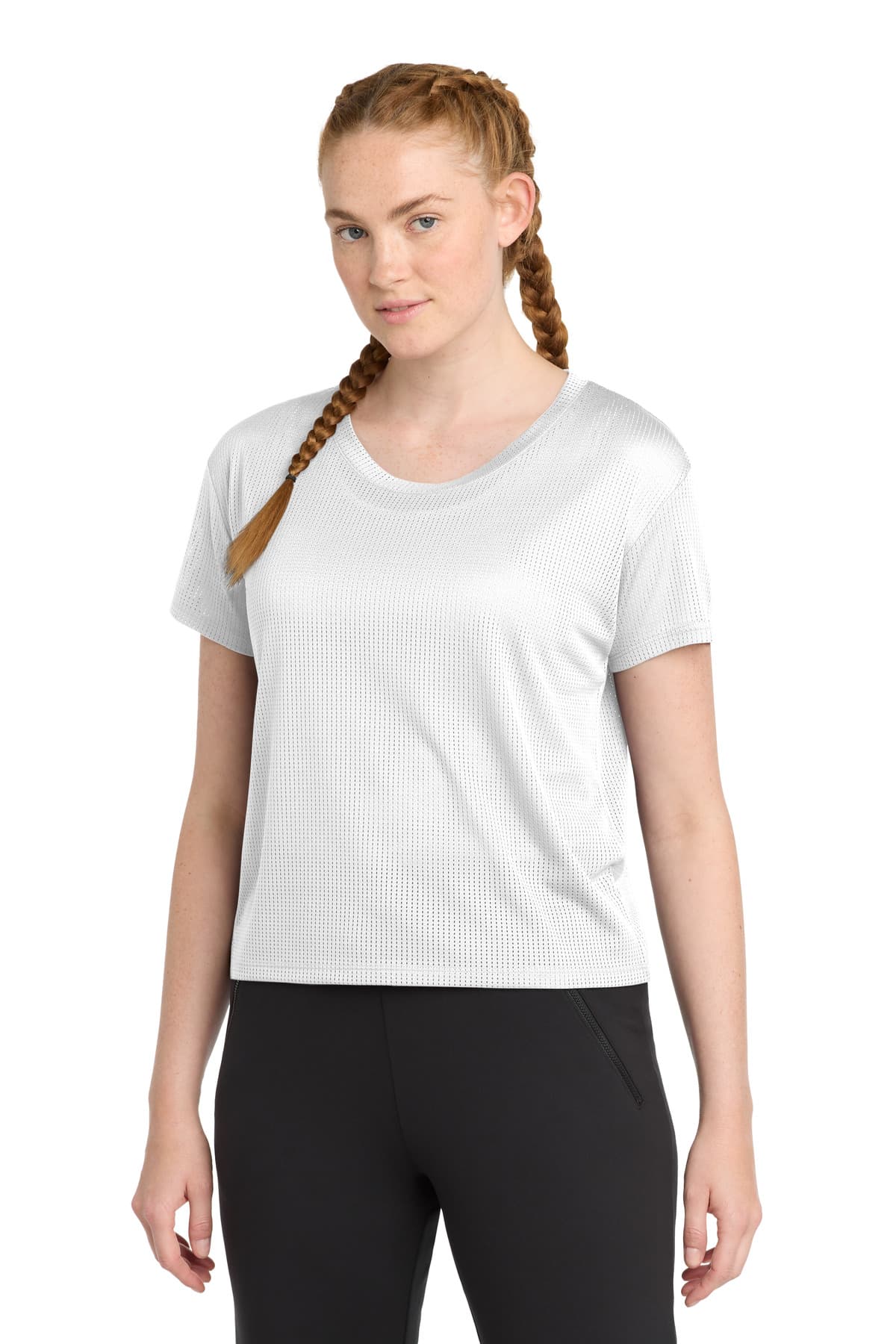 Sport-Tek Sport-Tek  Women's PosiCharge  Draft Crop Tee. LST411