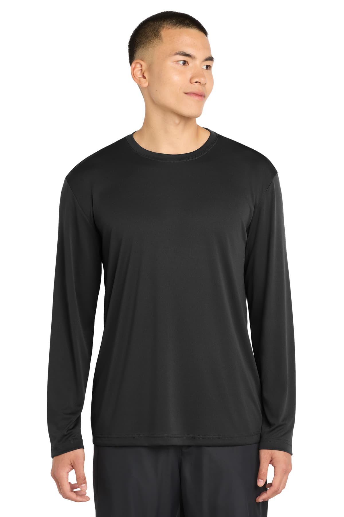 Sport-Tek Sport-Tek Long Sleeve PosiCharge Competitor Tee. ST350LS in Black