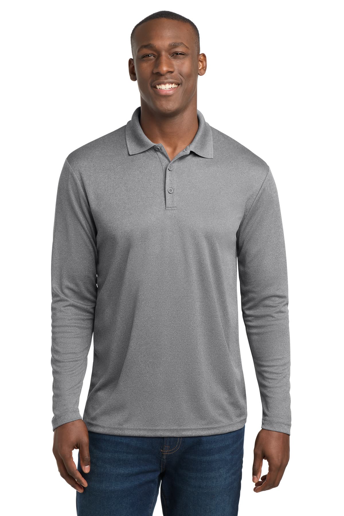 Sport-Tek Sport-Tek  PosiCharge  RacerMesh  Long Sleeve Polo. ST640LS