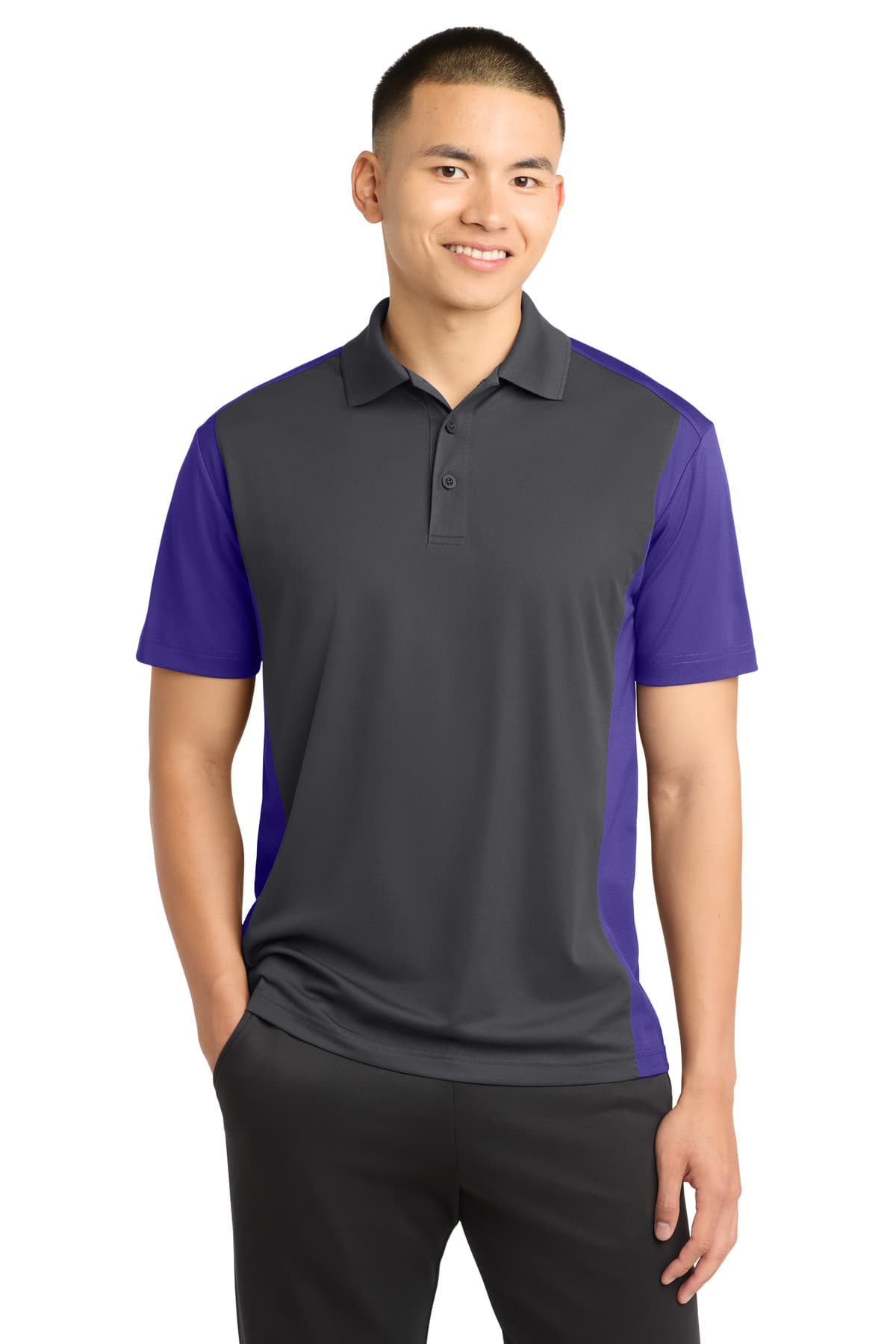 Sport-Tek Sport-Tek Colorblock Micropique Sport-Wick Polo. ST652