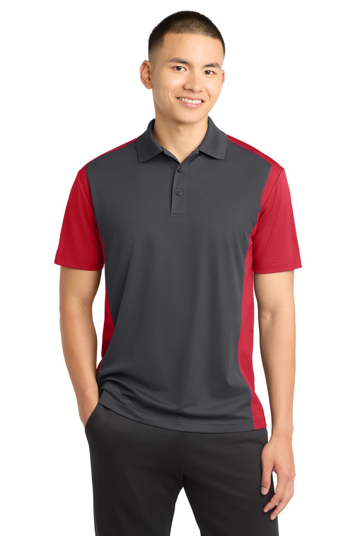 Sport-Tek Sport-Tek Colorblock Micropique Sport-Wick Polo. ST652