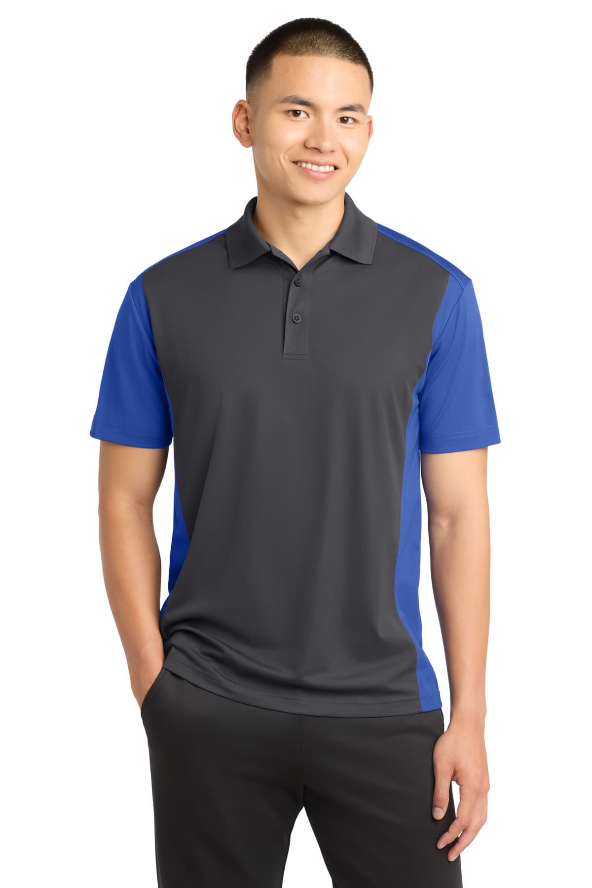 Sport-Tek Sport-Tek Colorblock Micropique Sport-Wick Polo. ST652