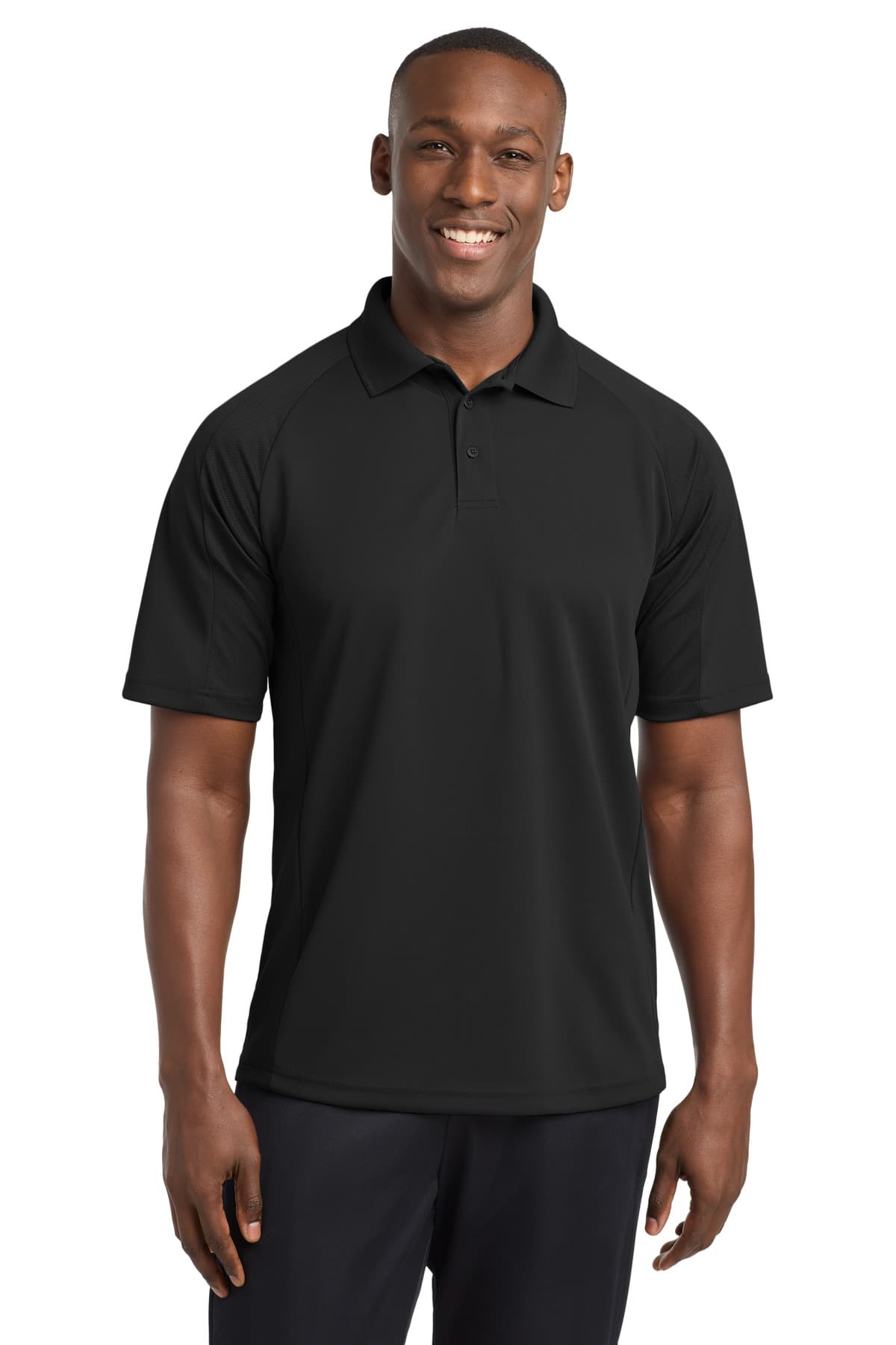 Sport-Tek Sport-Tek Dri-Mesh Pro Polo. T474 in Black