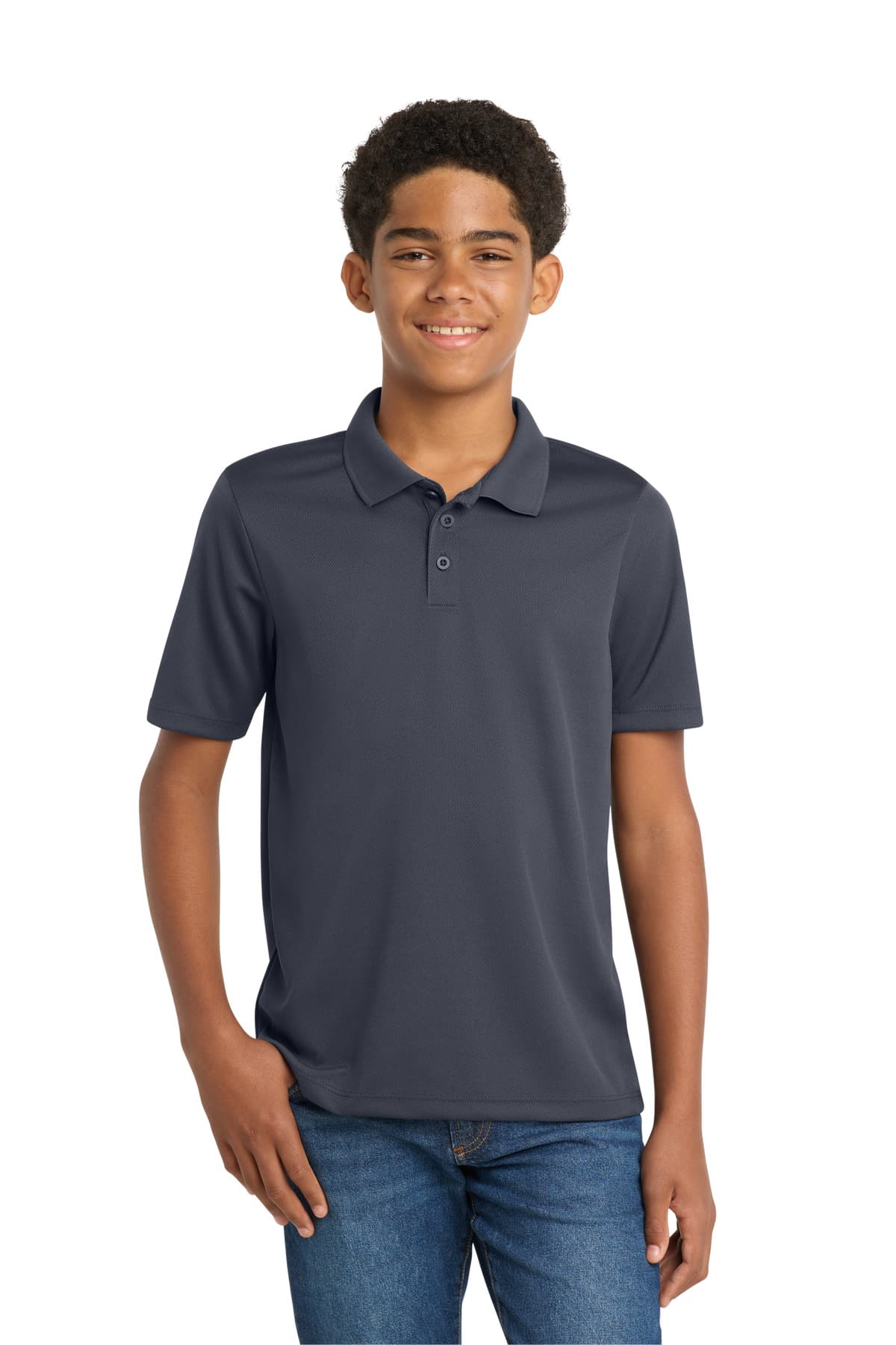 Sport-Tek Sport-Tek Youth PosiCharge RacerMesh Polo. YST640