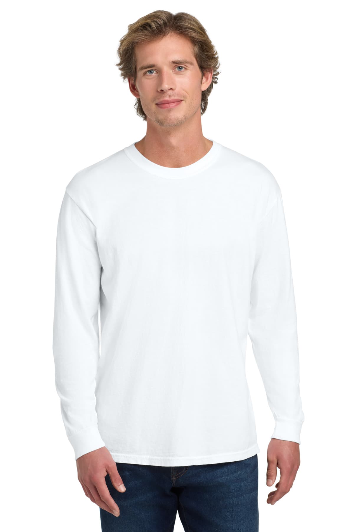 Comfort Colors COMFORT COLORS  Heavyweight Ring Spun Long Sleeve Tee. 6014 in White