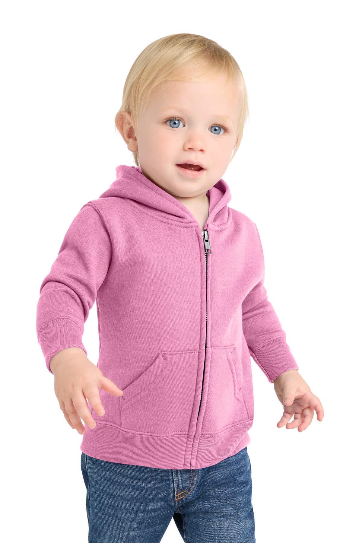 Port & Company Port & Co Infant Core Fleece Full-Zip Hooded Sweatshirt. CAR78IZH