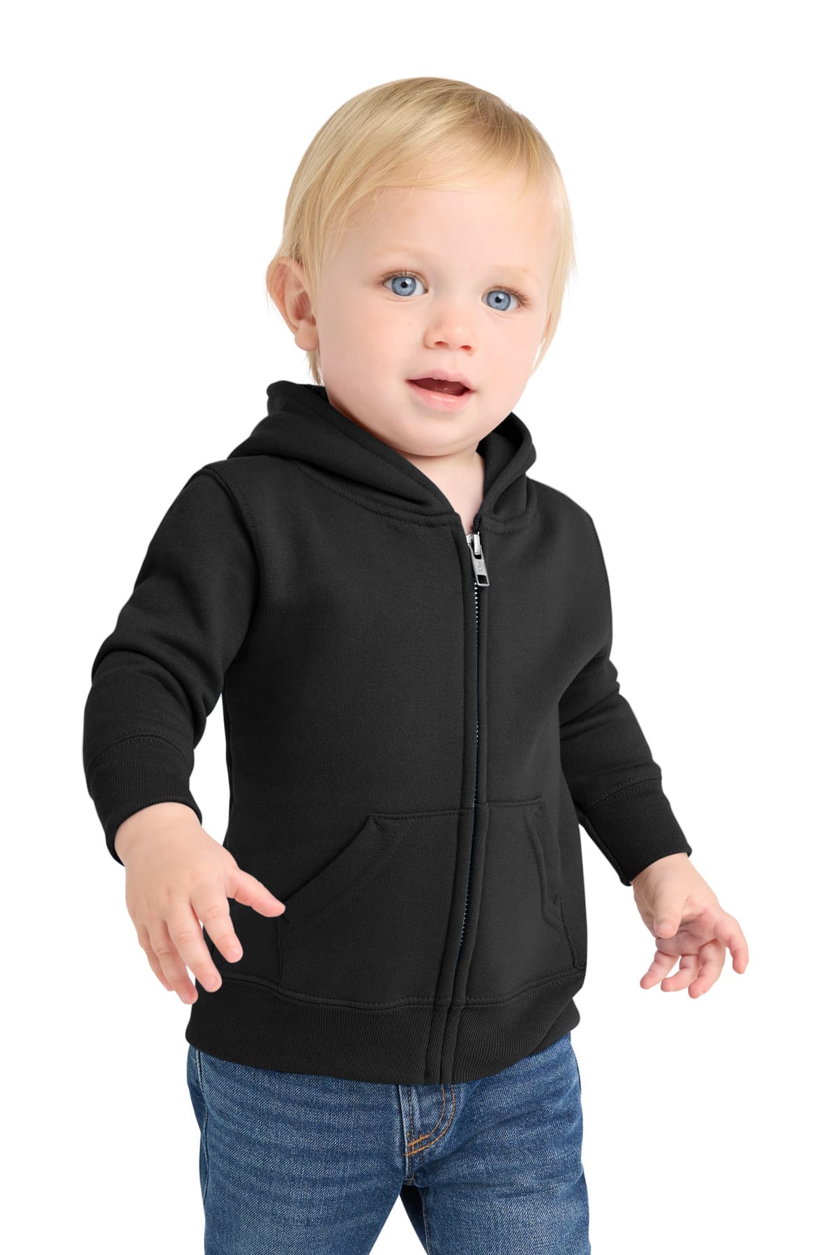 Port & Company Port & Co Infant Core Fleece Full-Zip Hooded Sweatshirt. CAR78IZH