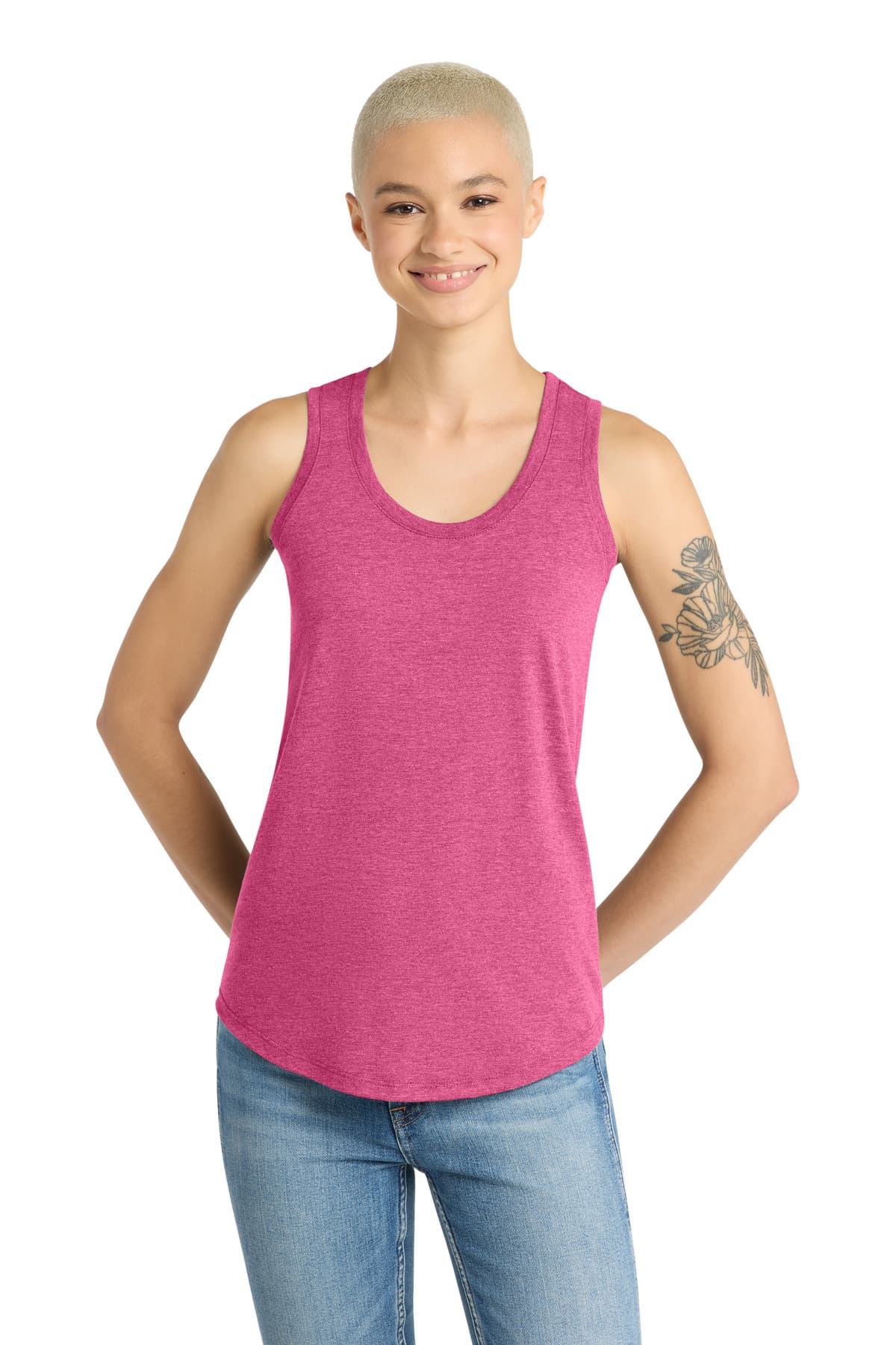 District District  Women's Perfect Tri Racerback Tank. DM138L