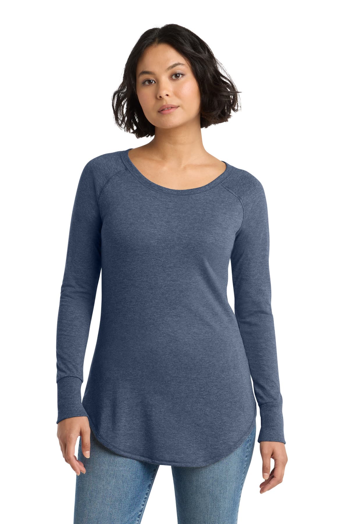 District District  Women's Perfect Tri  Long Sleeve Tunic Tee. DT132L