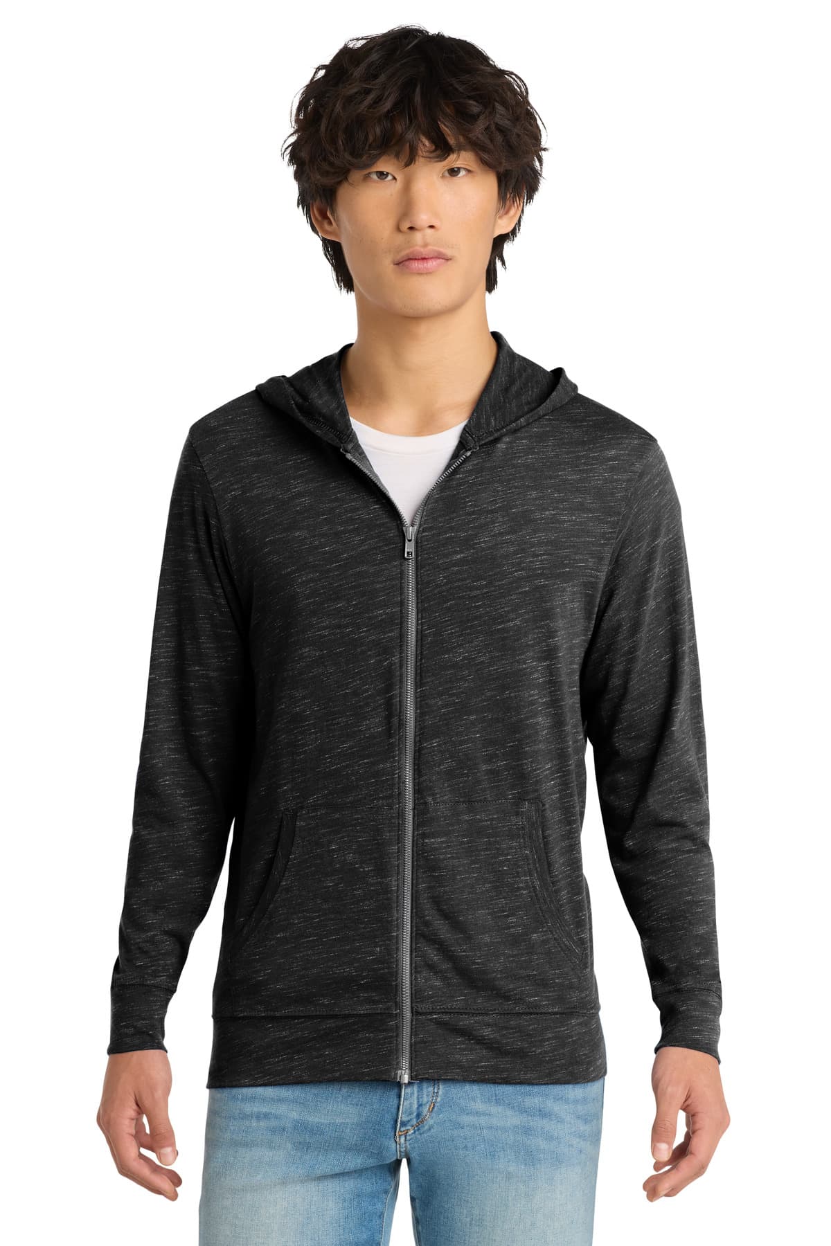 District District  Medal Full-Zip Hoodie. DT565 in Black
