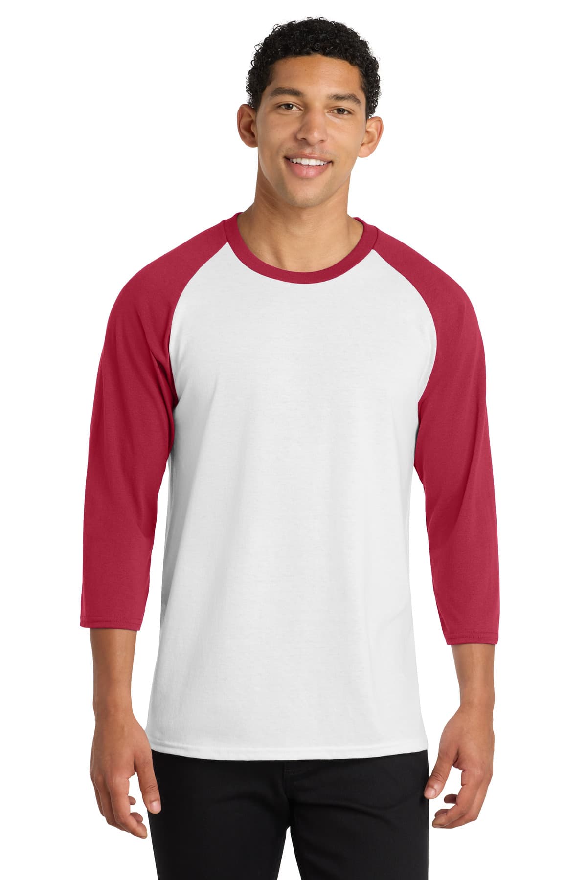 Port & Company Port & Co Core Blend 3/4-Sleeve Raglan Tee. PC55RS