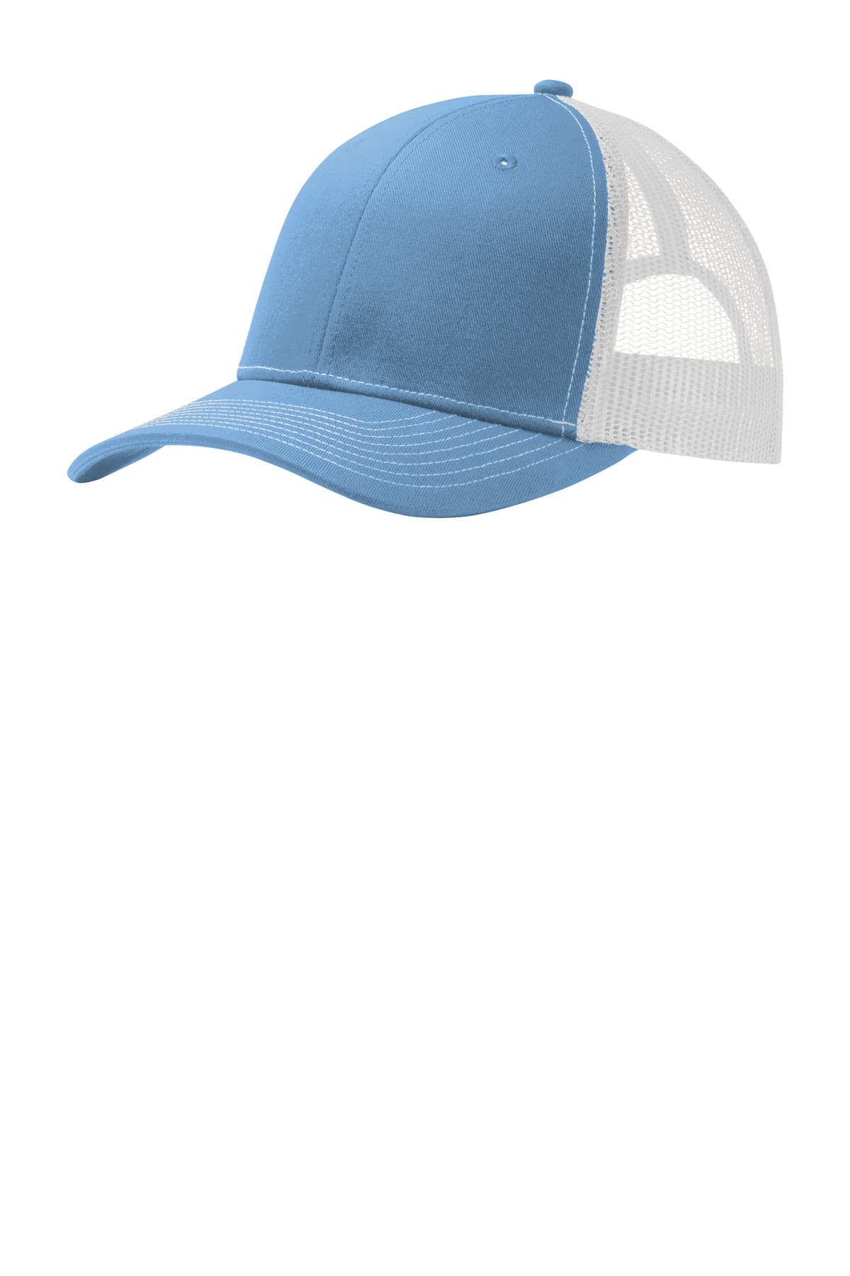 Port Authority Port Authority Snapback Trucker Cap. C402 in Carolina Blue/ White