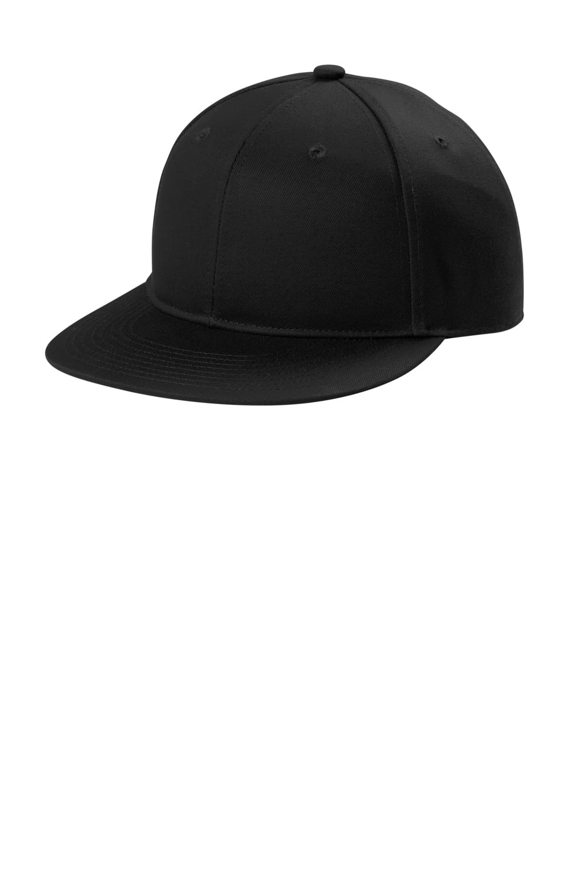 Port Authority Port Authority Snapback Flat Bill Cap C406 in Black