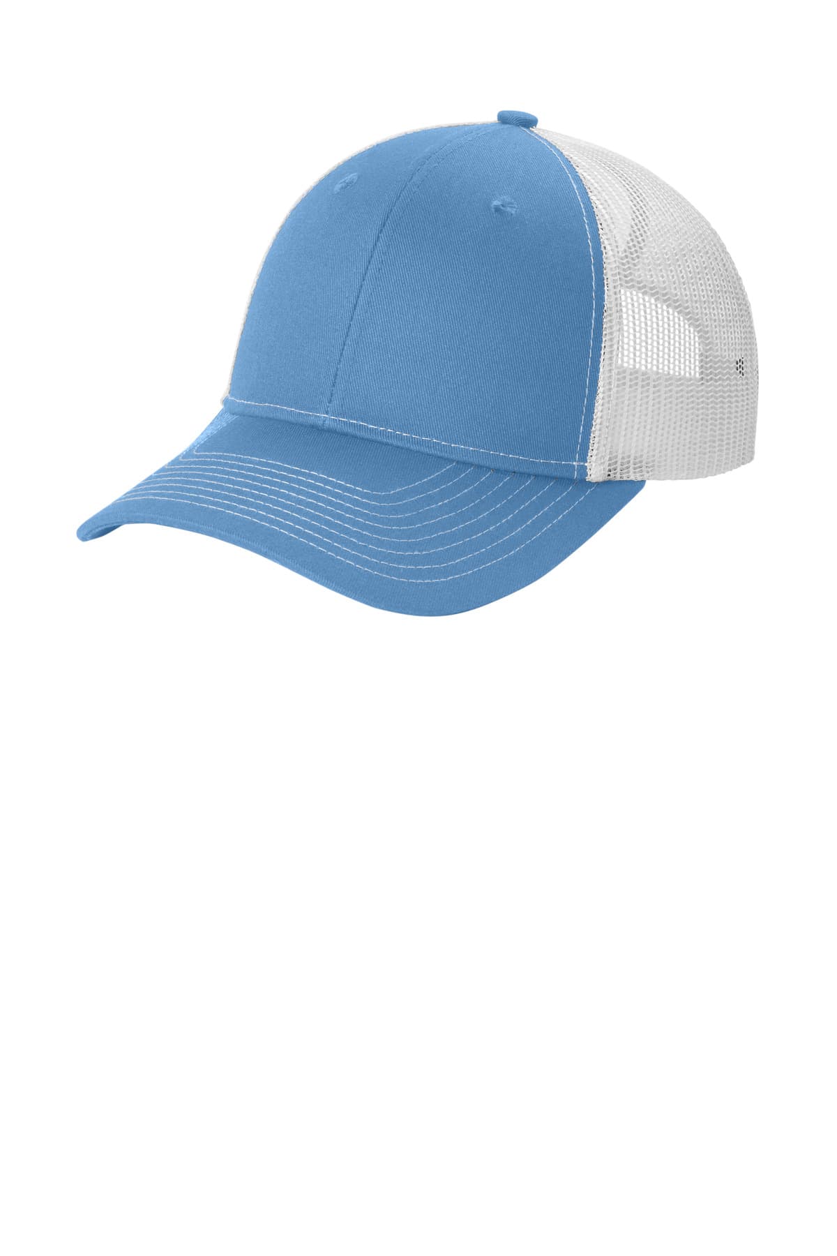 Port Authority Port Authority Snapback Ponytail Trucker Cap LC401 in Carolina Blue/ White