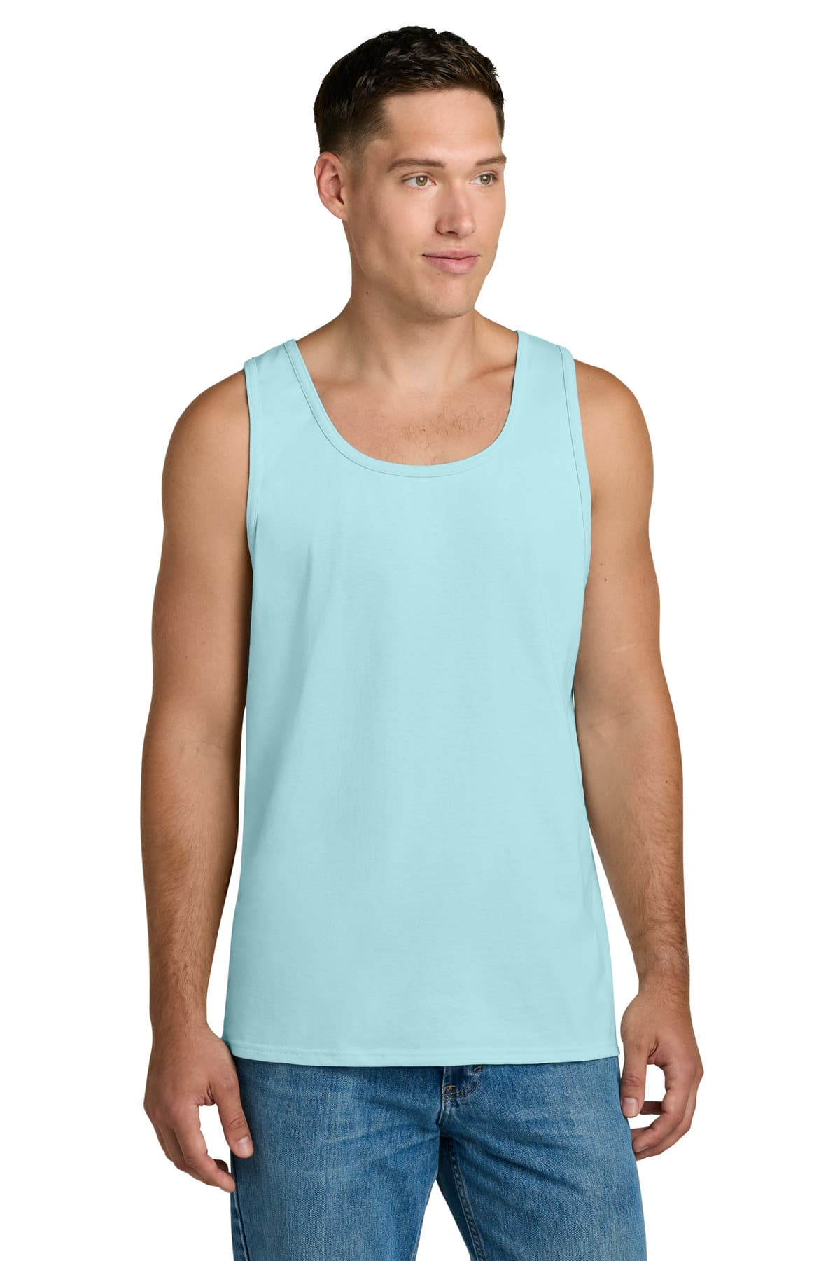 Jerzees Jerzees Classics Unisex Cotton Tank 363TK in Breezy Blue
