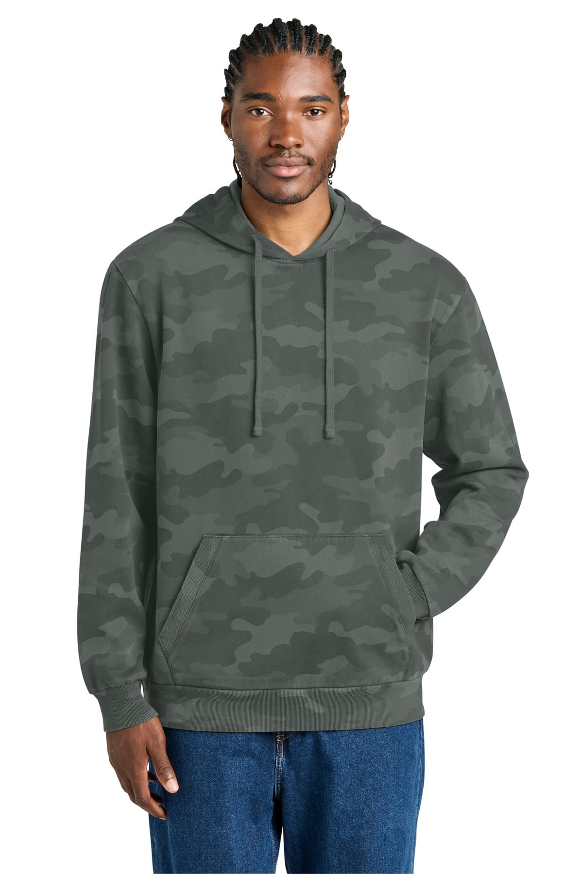 District District Wash Camo Fleece Hoodie DT2200C