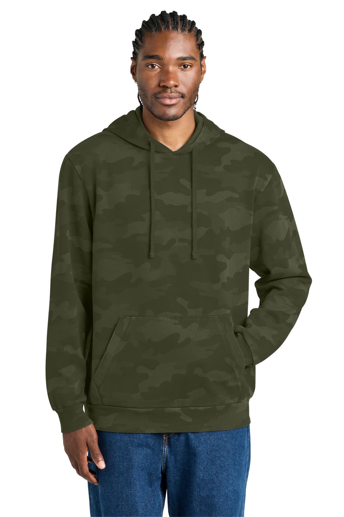 District District Wash Camo Fleece Hoodie DT2200C