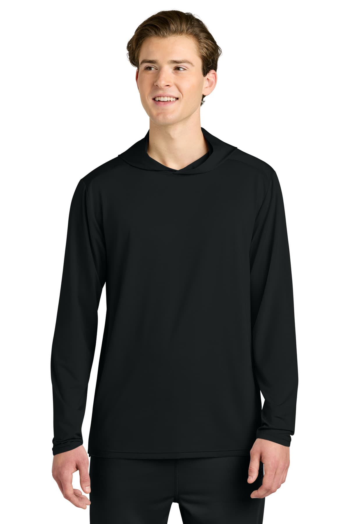 Richardson Richardson Clutch Long Sleeve Hoodie RA7110LSH in Black