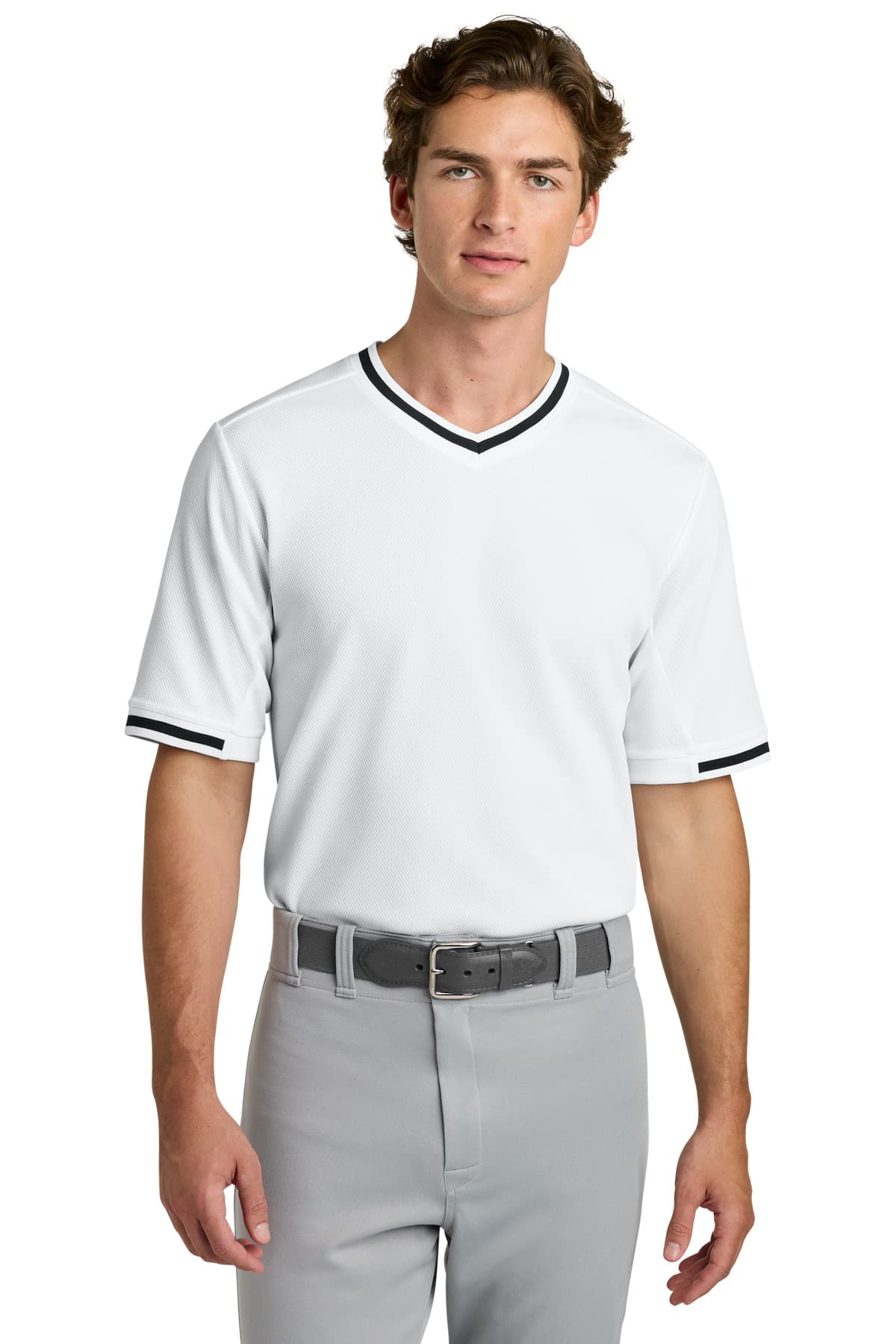 Sport-Tek Sport-Tek Tough Mesh V-Neck Baseball Jersey ST221