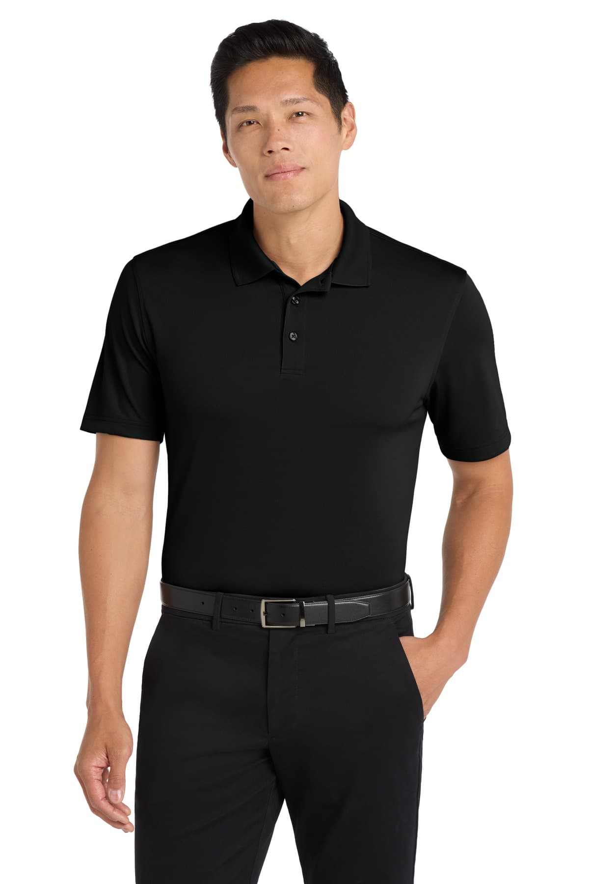 Port Authority Port Authority Tall Dry Zone UV Micro-Mesh Polo TLK110 in Deep Black