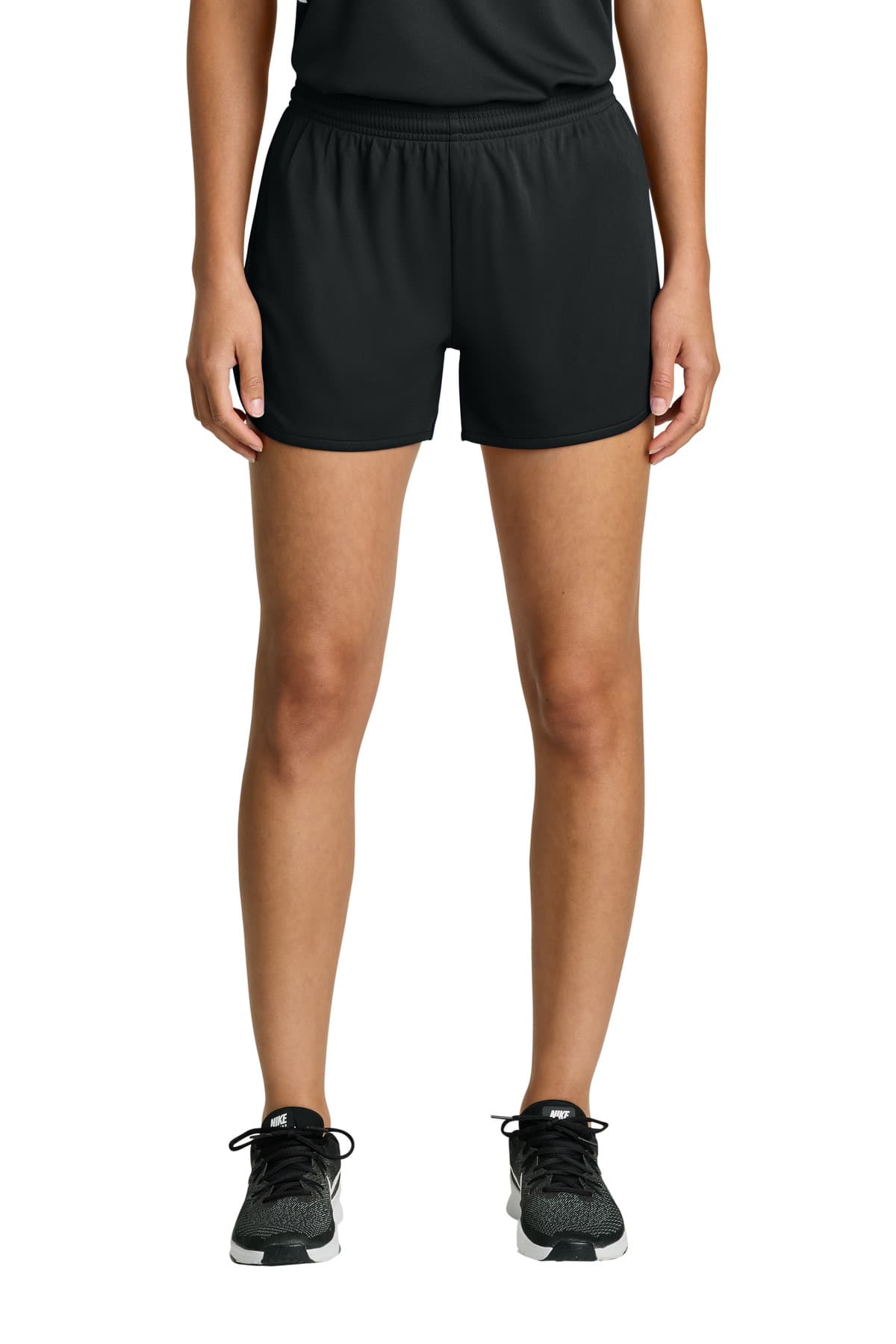 Sport-Tek Sport-Tek Women's Club 3  Track Short LST447 in Black