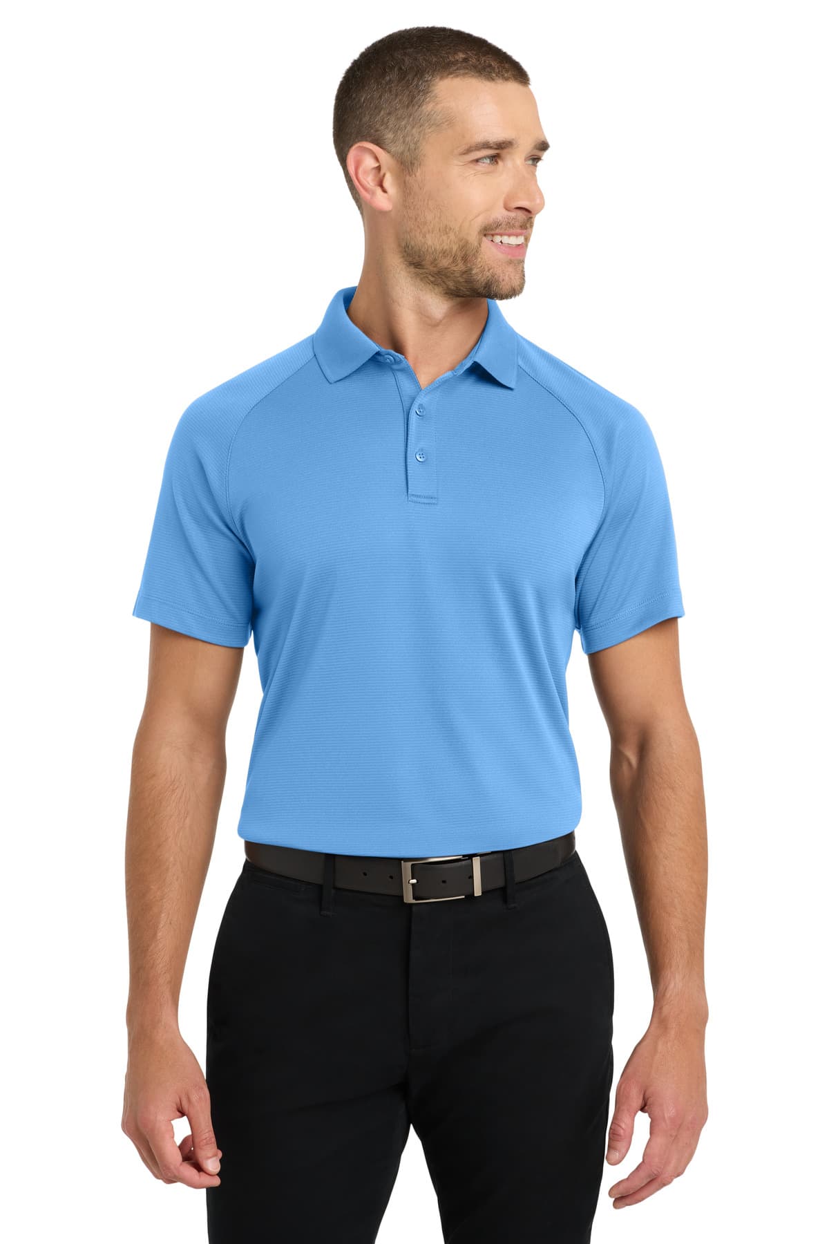 Port Authority Port Authority Crossover Raglan Polo. K575 in Azure Blue