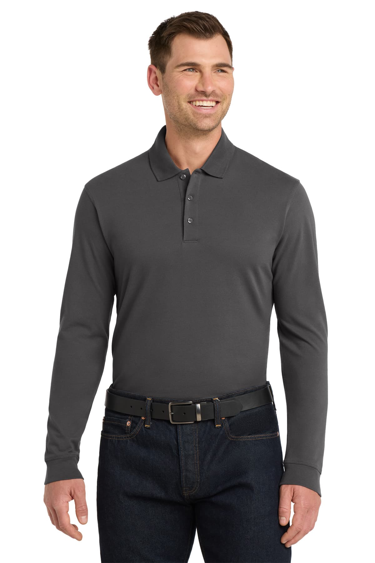 Port Authority Port Authority EZCotton Long Sleeve Polo. K8000LS
