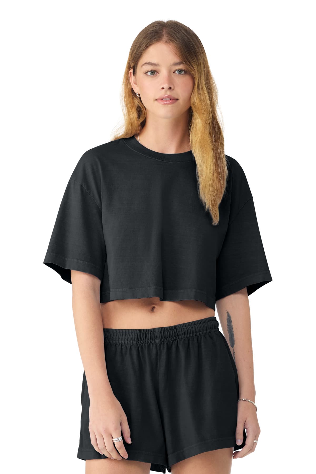 Bella + Canvas BELLA+CANVAS Women's Heavyweight Garment-Dyed Cropped Tee BC6882GD