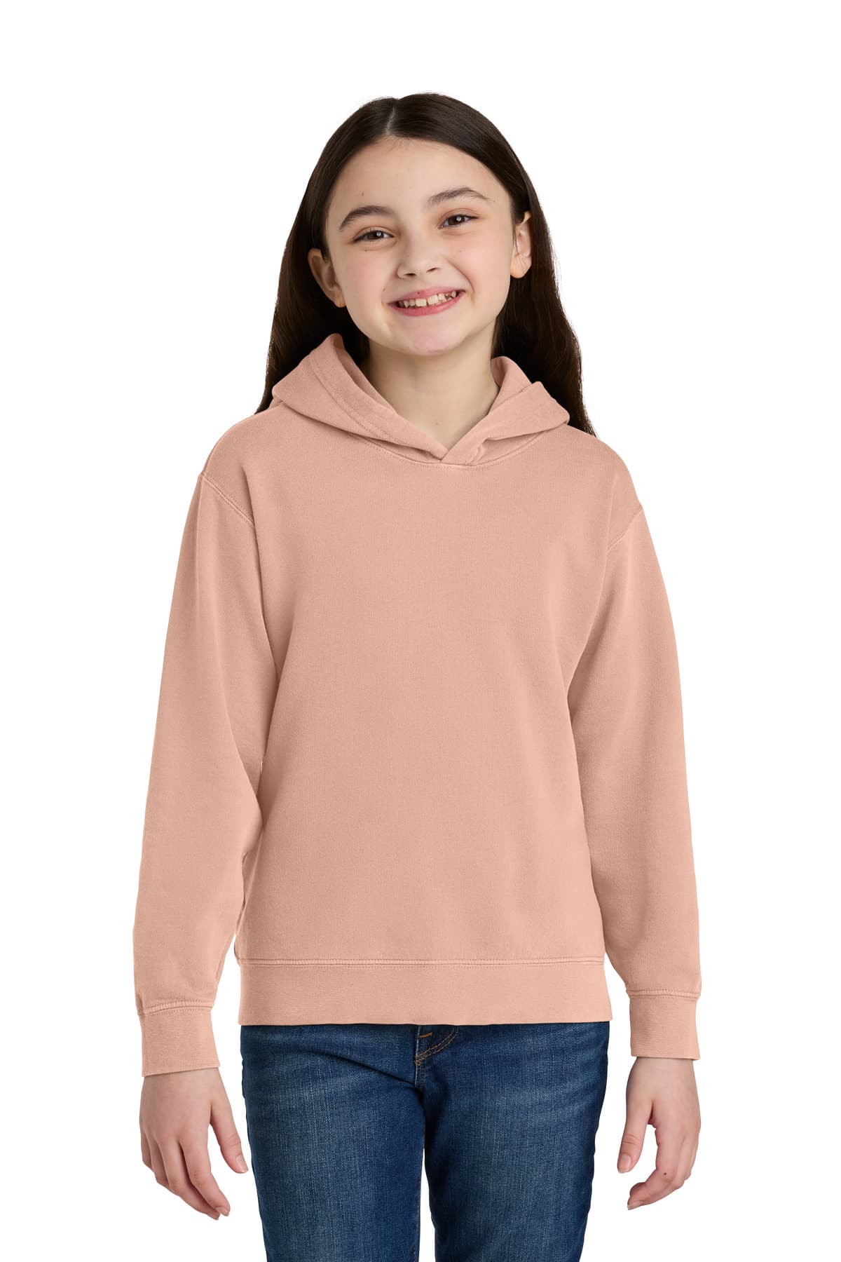 Comfort Colors Comfort Colors Youth Lightweight Hooded Sweatshirt 1467Y in Peachy