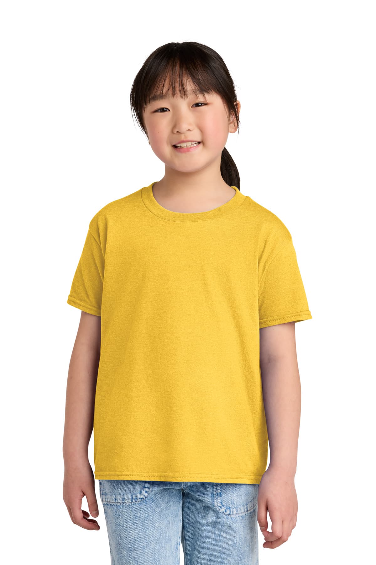 Gildan Gildan Youth Softstyle CVC Tee 64000BCVC in Daisy Mist