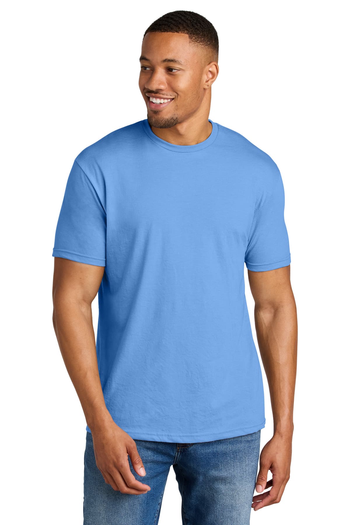 Gildan Gildan Softstyle CVC Tee 64000CVC in Carolina Blue Mist