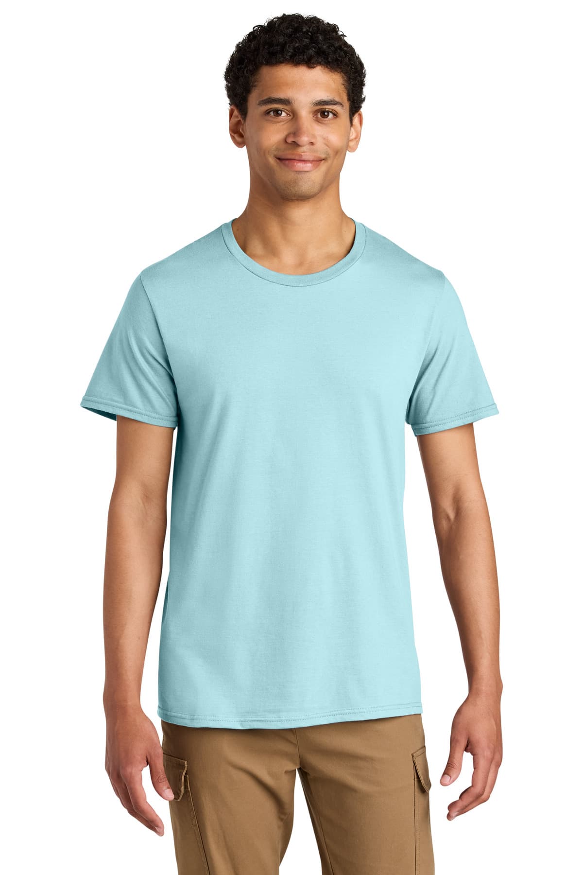 Jerzees Jerzees Unisex Premium Combed Ring Spun Cotton Tee 570M in Breezy Blue
