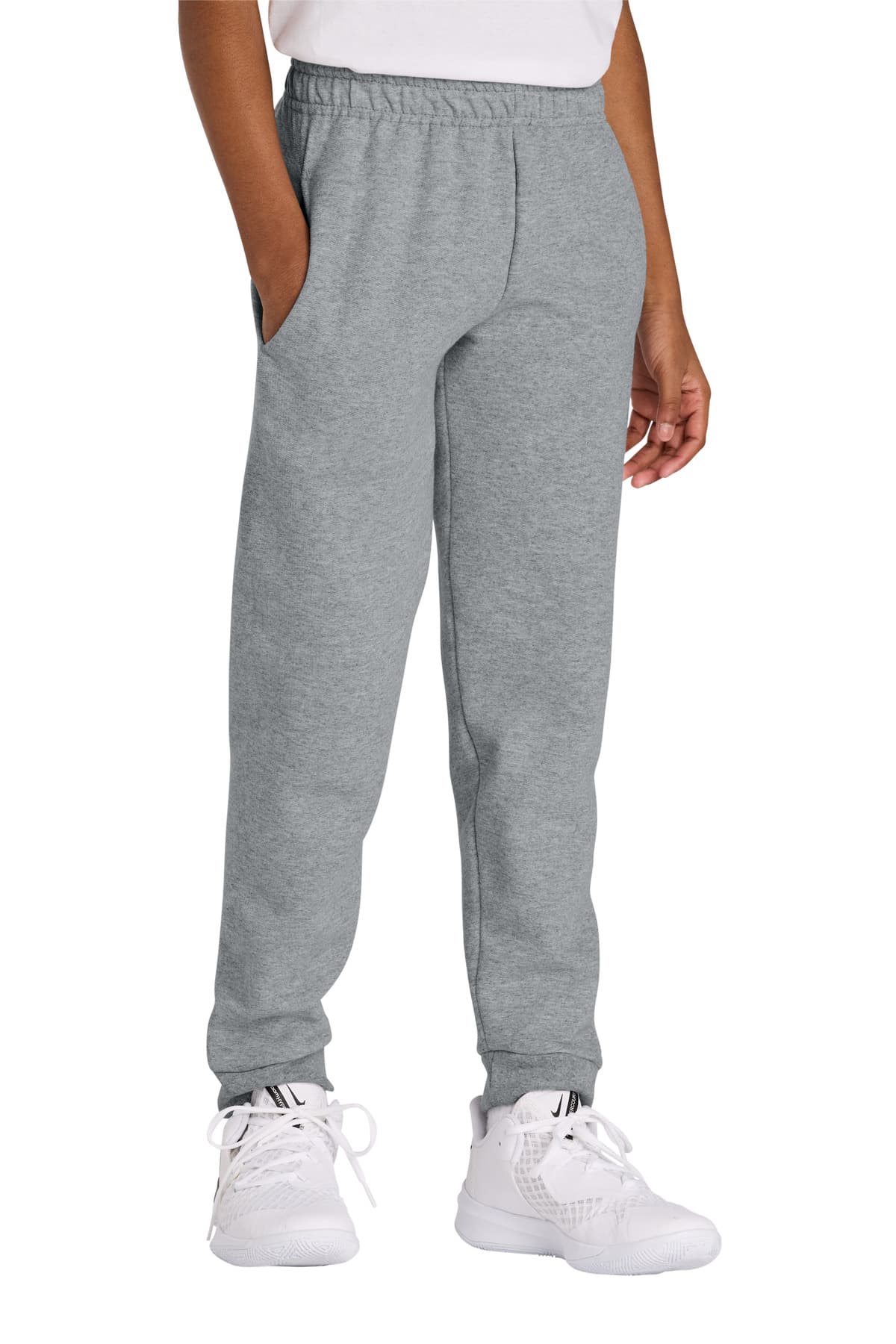 Jerzees Jerzees Youth NuBlend Jogger Sweatpant 975B in Athletic Heather