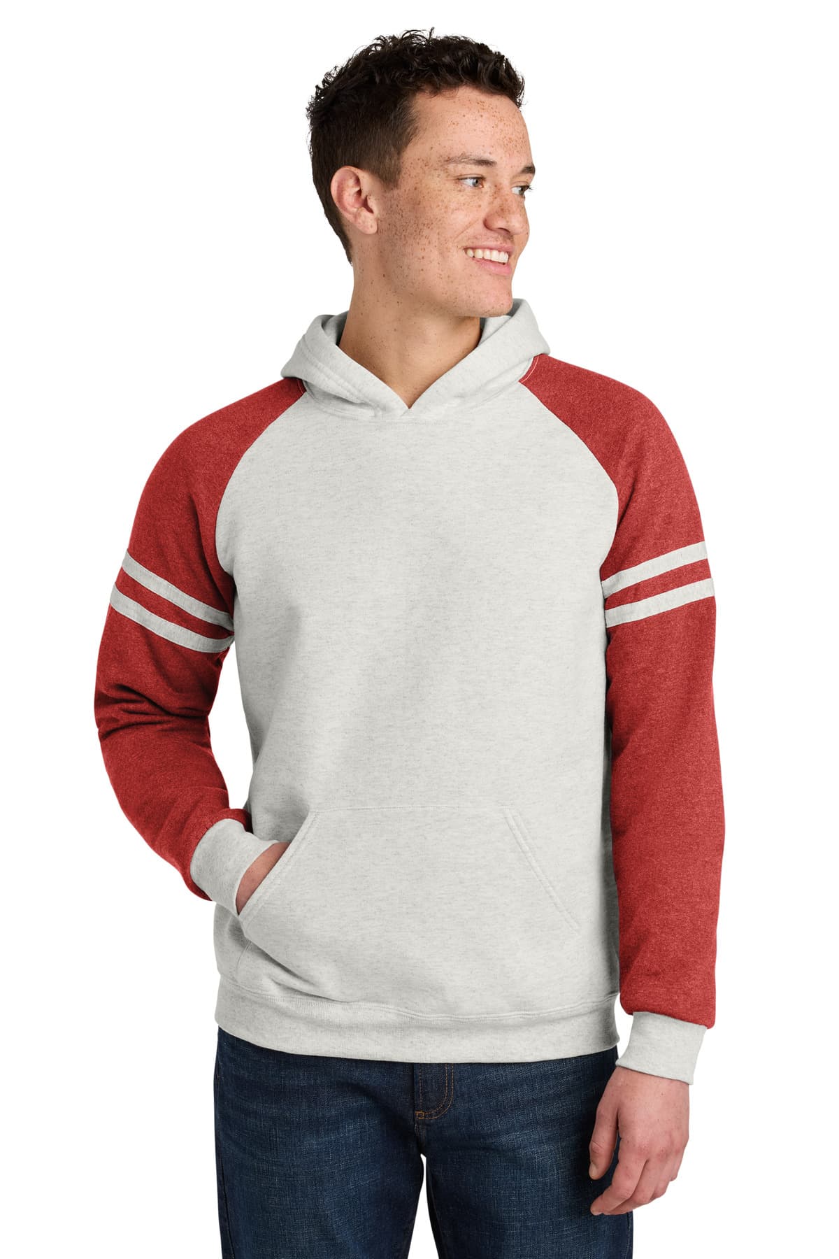Jerzees Jerzees Unisex NuBlend Varsity Colorblock Hooded Sweatshirt 97C