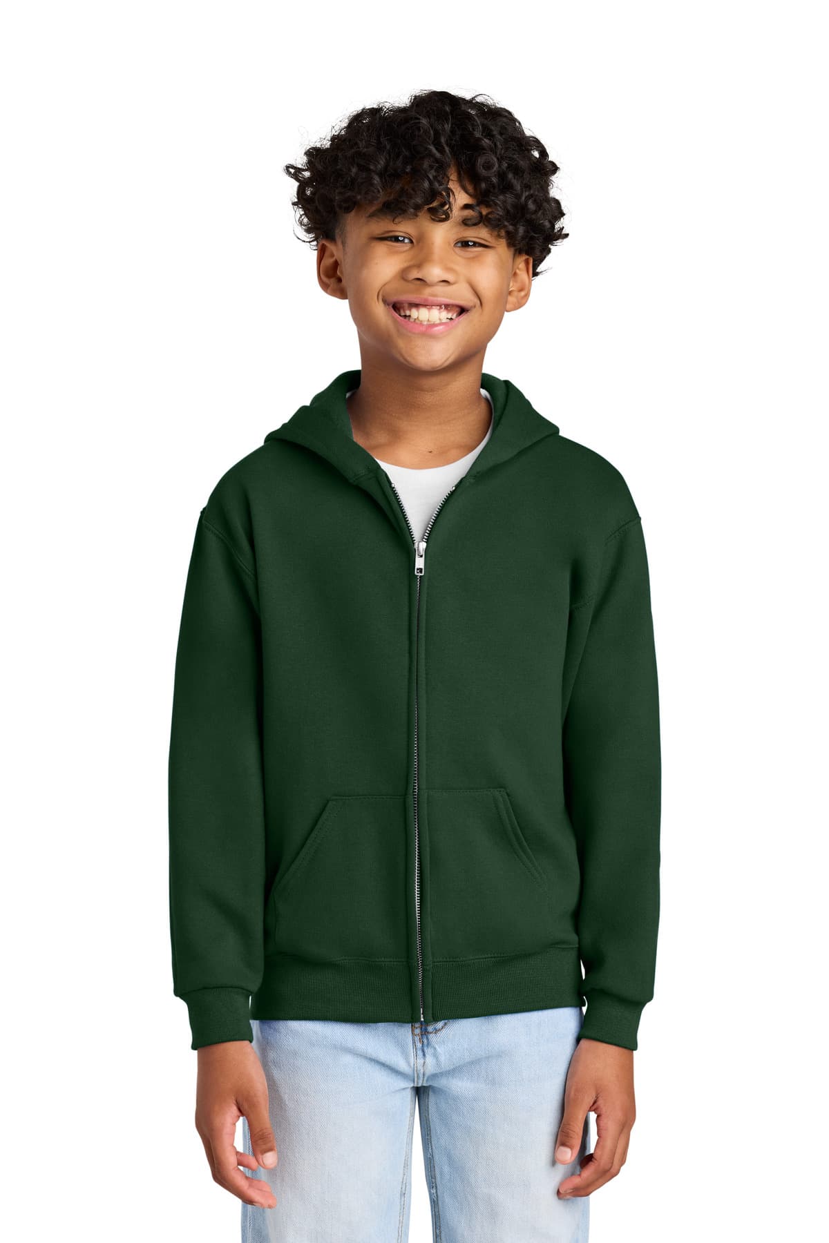 Jerzees Jerzees - Youth NuBlend Full-Zip Hooded Sweatshirt.  993B