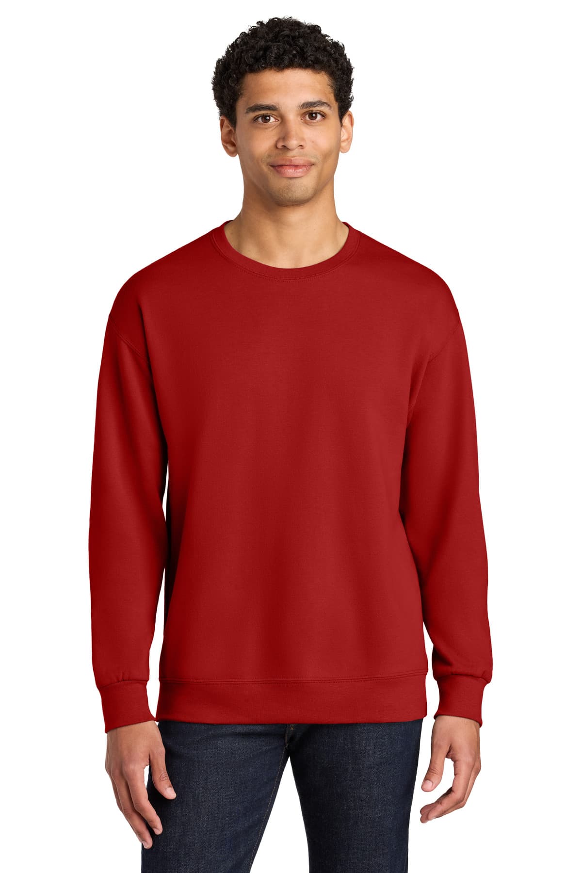 Jerzees Jerzees Ultimate Unisex CVC Ring Spun Crewneck Sweatshirt IC48M