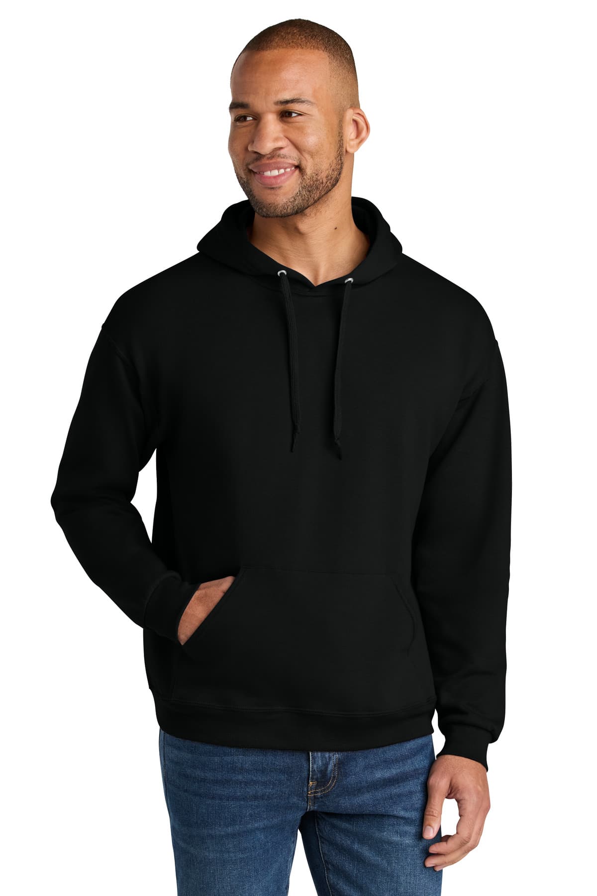 Jerzees Jerzees Ultimate Unisex CVC Ring Spun Hooded Sweatshirt IC49M