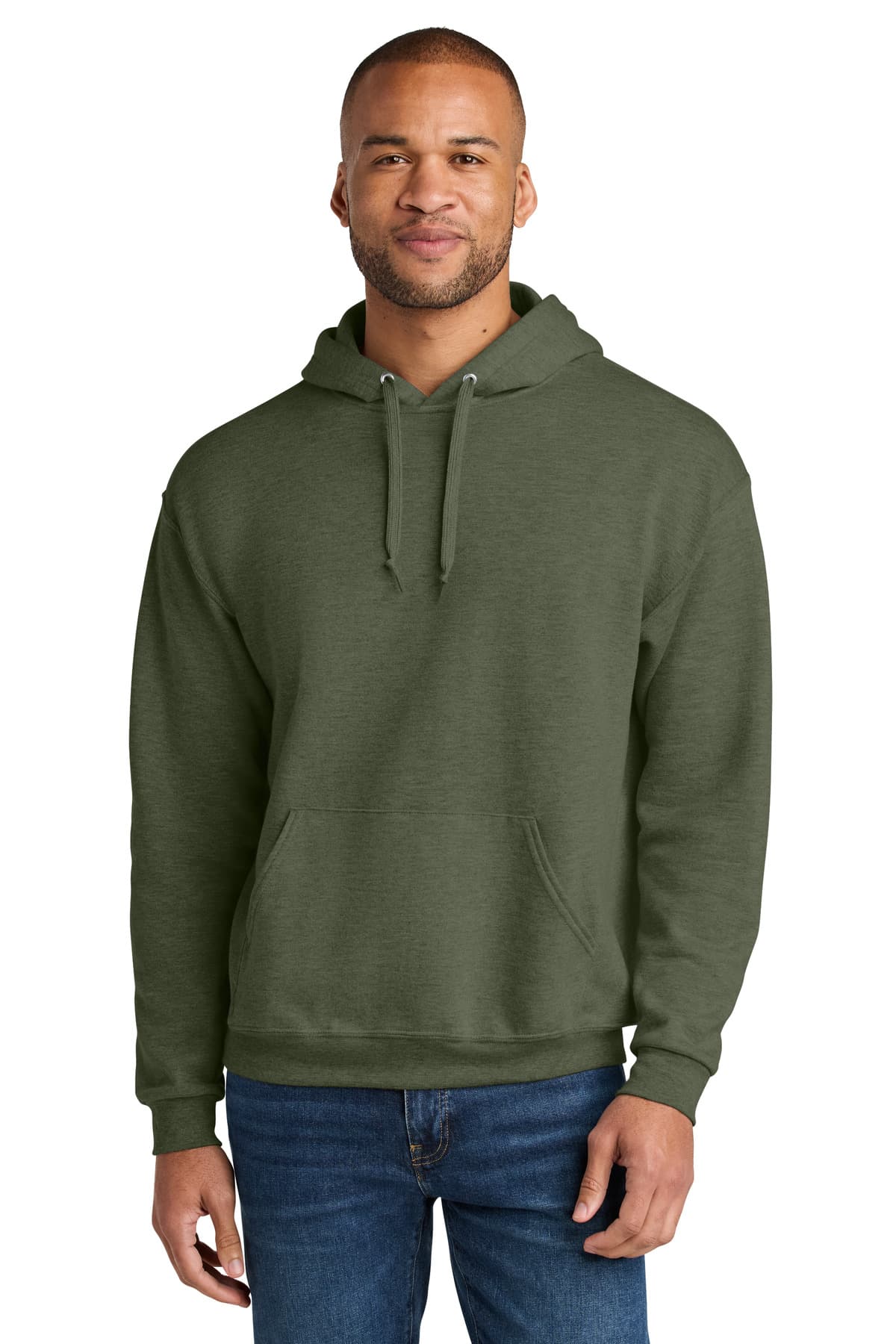 Jerzees Jerzees Ultimate Unisex CVC Ring Spun Hooded Sweatshirt IC49M