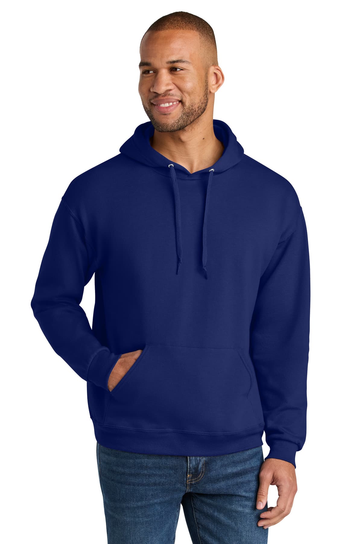 Jerzees Jerzees Ultimate Unisex CVC Ring Spun Hooded Sweatshirt IC49M