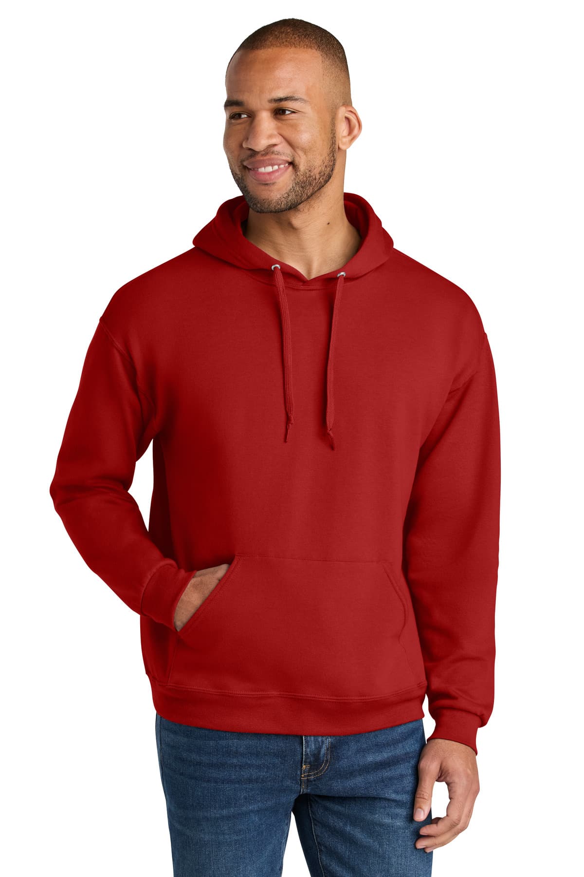 Jerzees Jerzees Ultimate Unisex CVC Ring Spun Hooded Sweatshirt IC49M