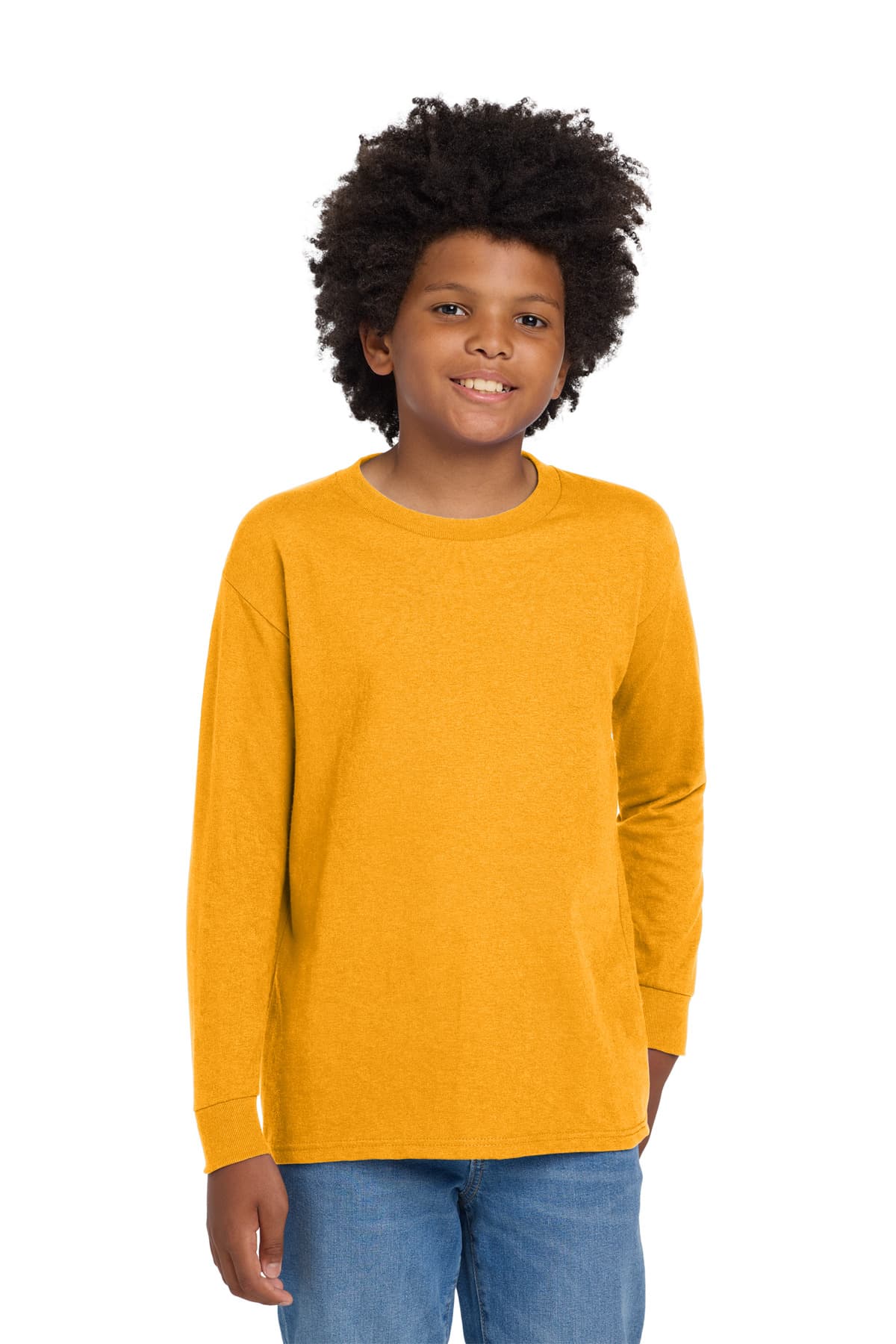 Gildan Gildan Youth Heavy Cotton 100% Cotton Long Sleeve T-Shirt. 5400B