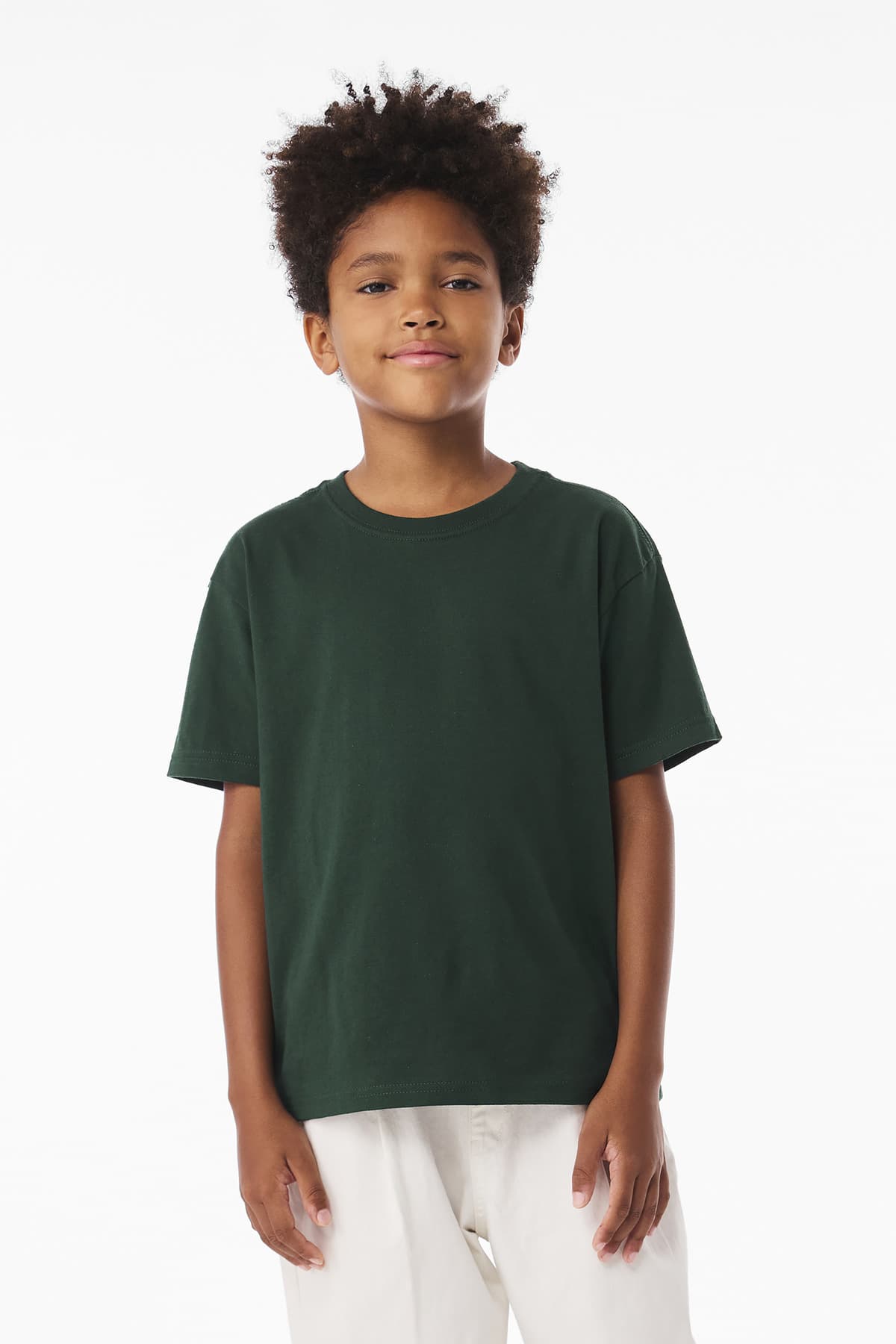 Bella + Canvas BELLA+CANVAS Youth 6-Ounce Heavyweight Tee BC3010Y in Forest