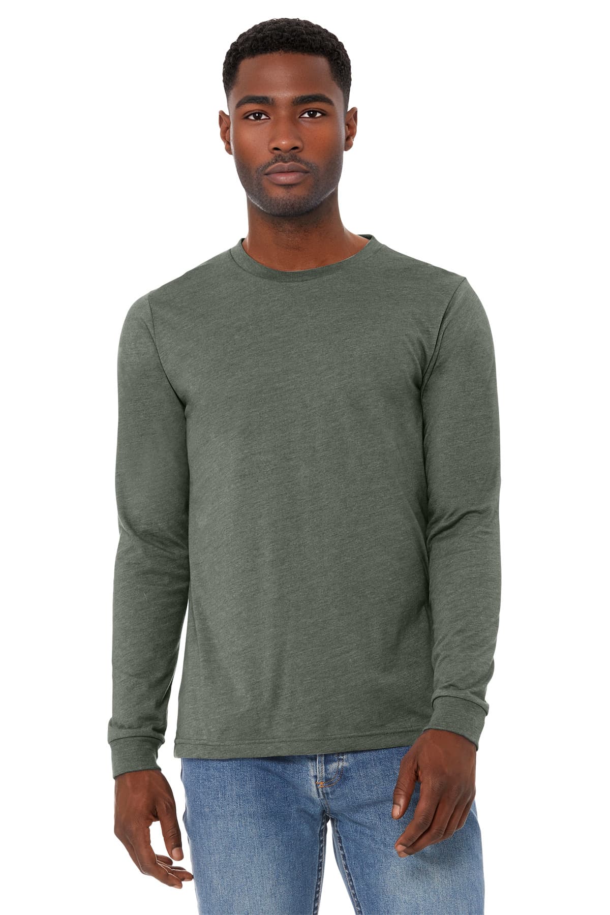 Bella + Canvas BELLA+CANVAS Unisex Heather CVC Long Sleeve Tee BC3501CVC