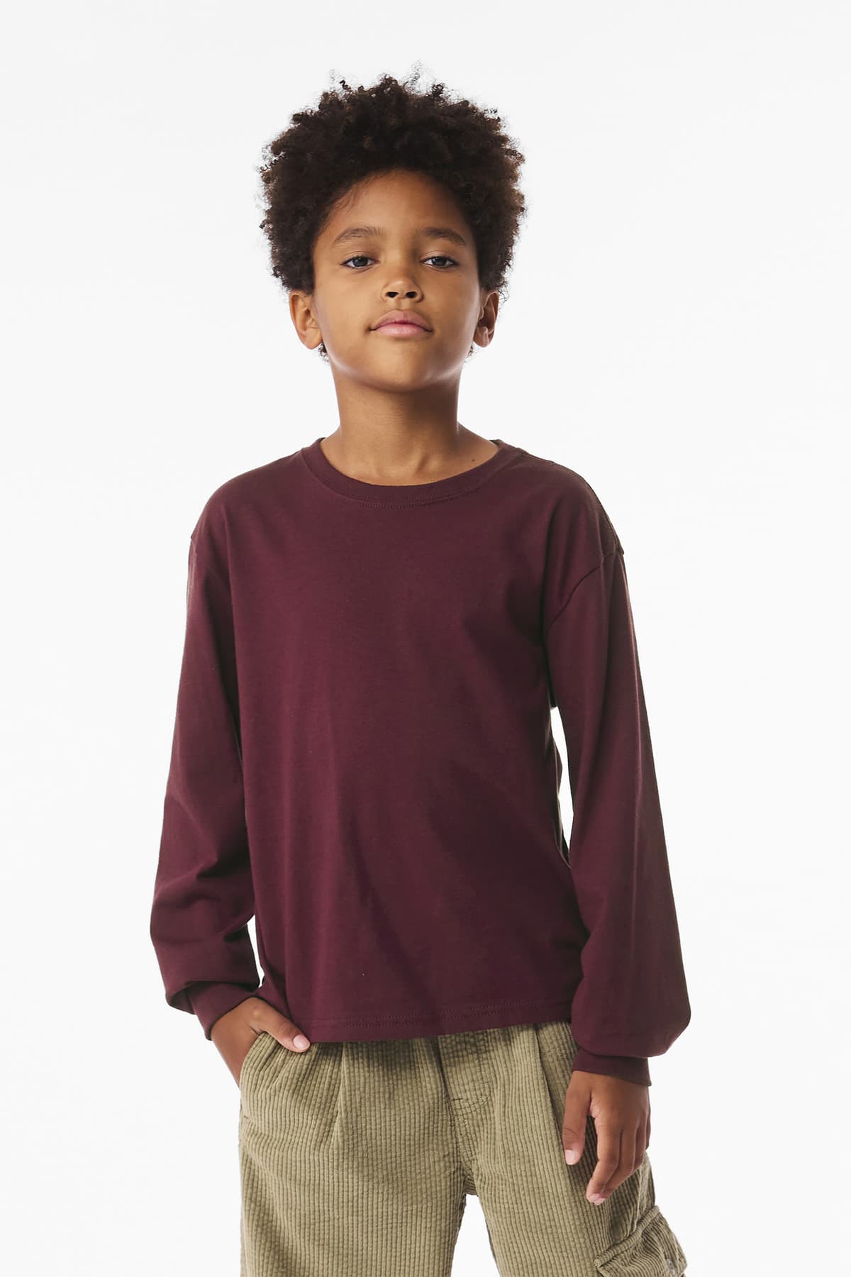 Bella + Canvas BELLA+CANVAS Youth 6-Ounce Heavyweight Long Sleeve Tee BC3511Y